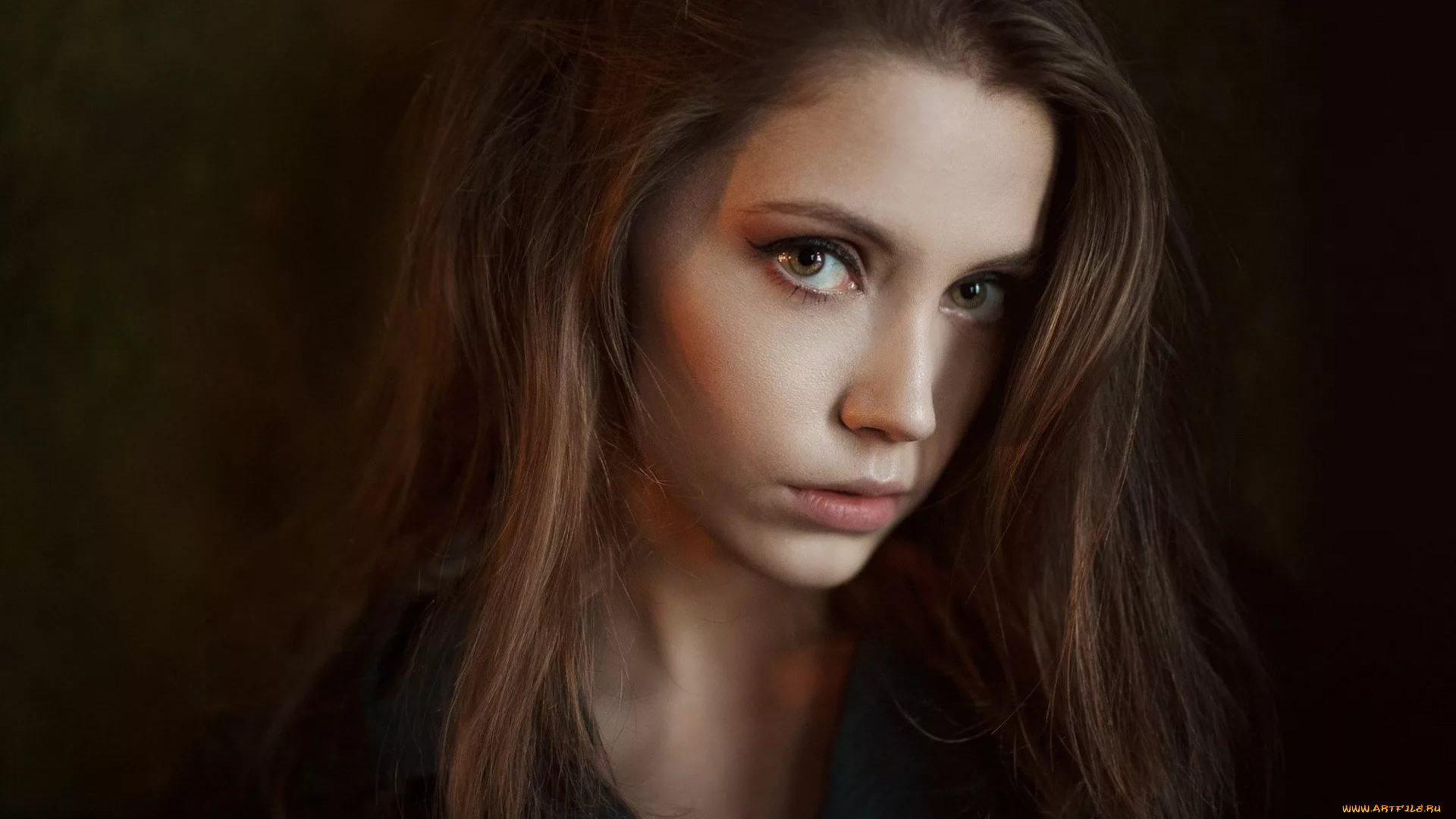 девушки, ксения, кокорева, портрет, шатенка, модель, взгляд, девушка, лицо, макияж, красотка