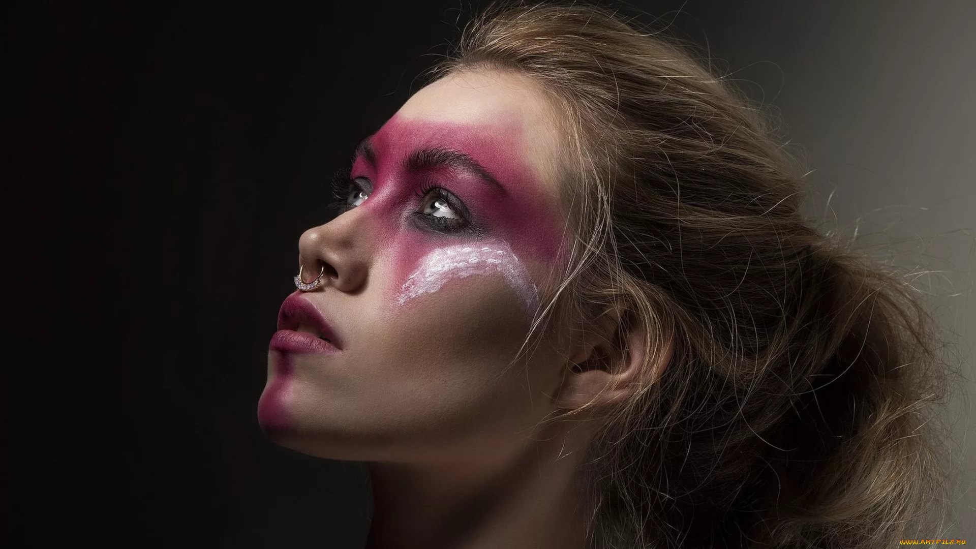 девушки, scarlett, jane, блондинка, модель, пирсинг, красотка, девушка, взгляд, макияж, портрет, лицо