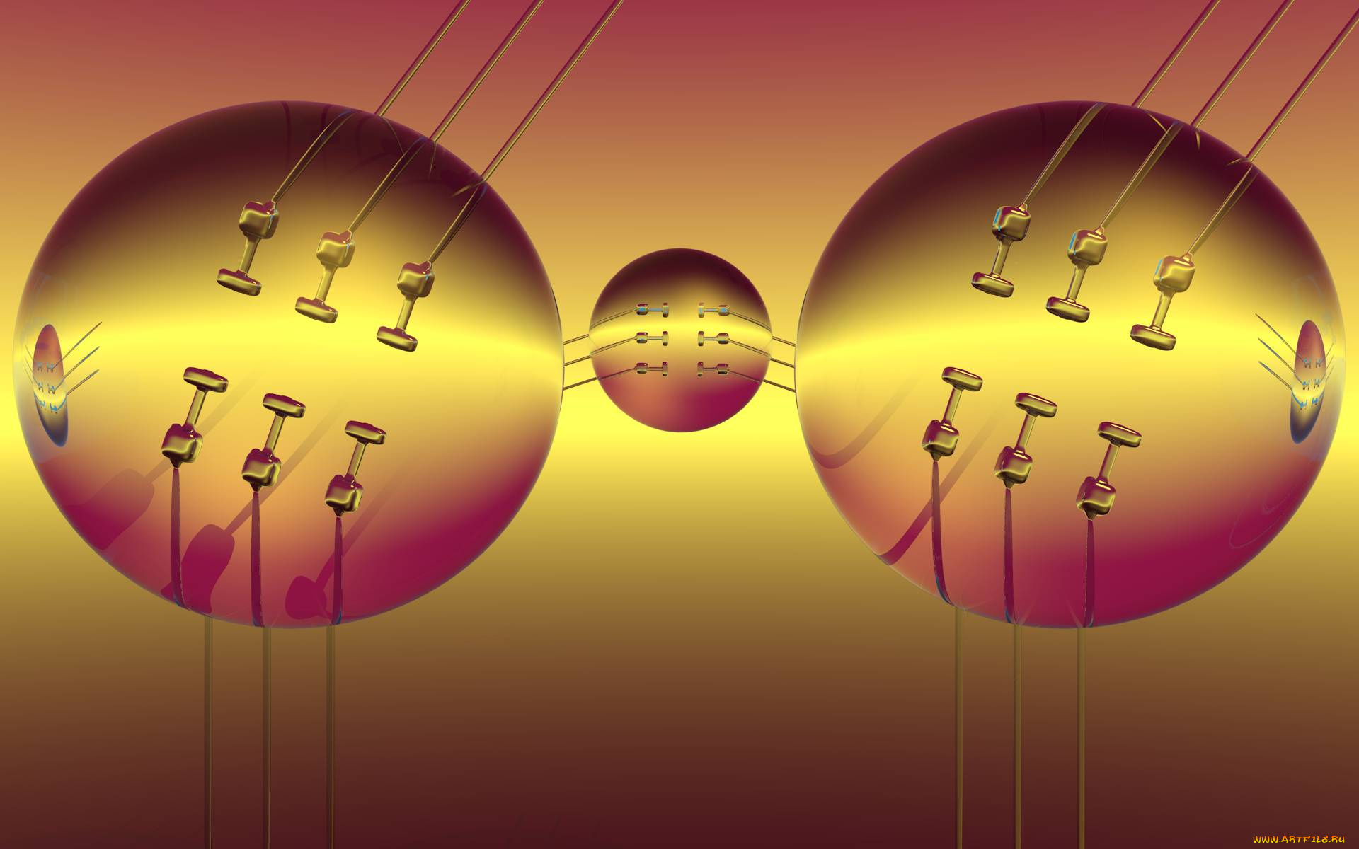 3д, графика, шары, , balls, фон, шары