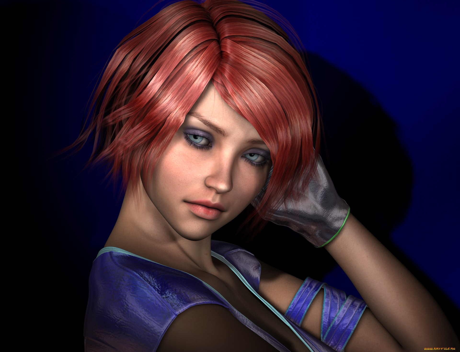 3д, графика, портрет, , portraits, фон, взгляд, девушка