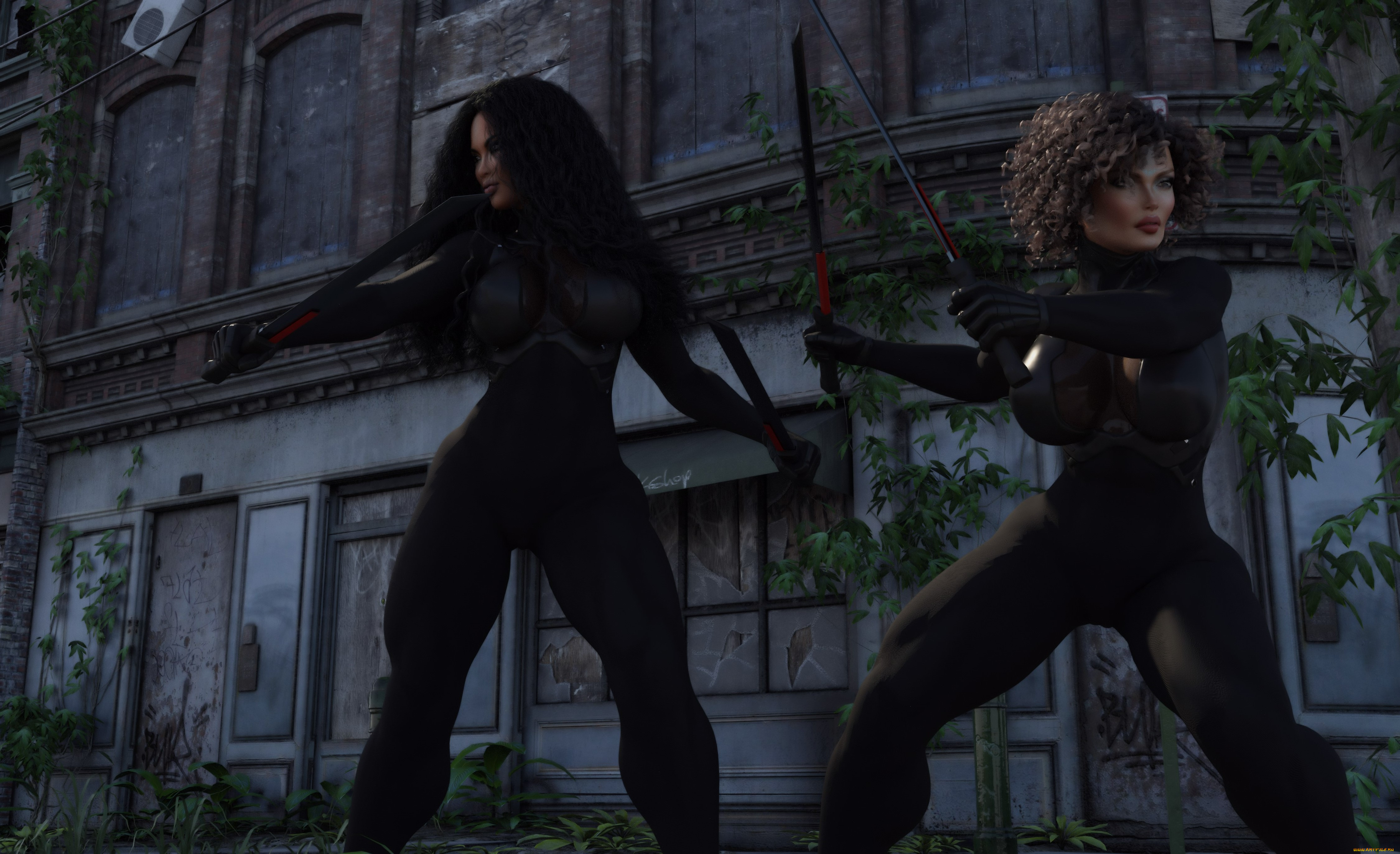 3д, графика, фантазия, , fantasy, фон, взгляд, девушки