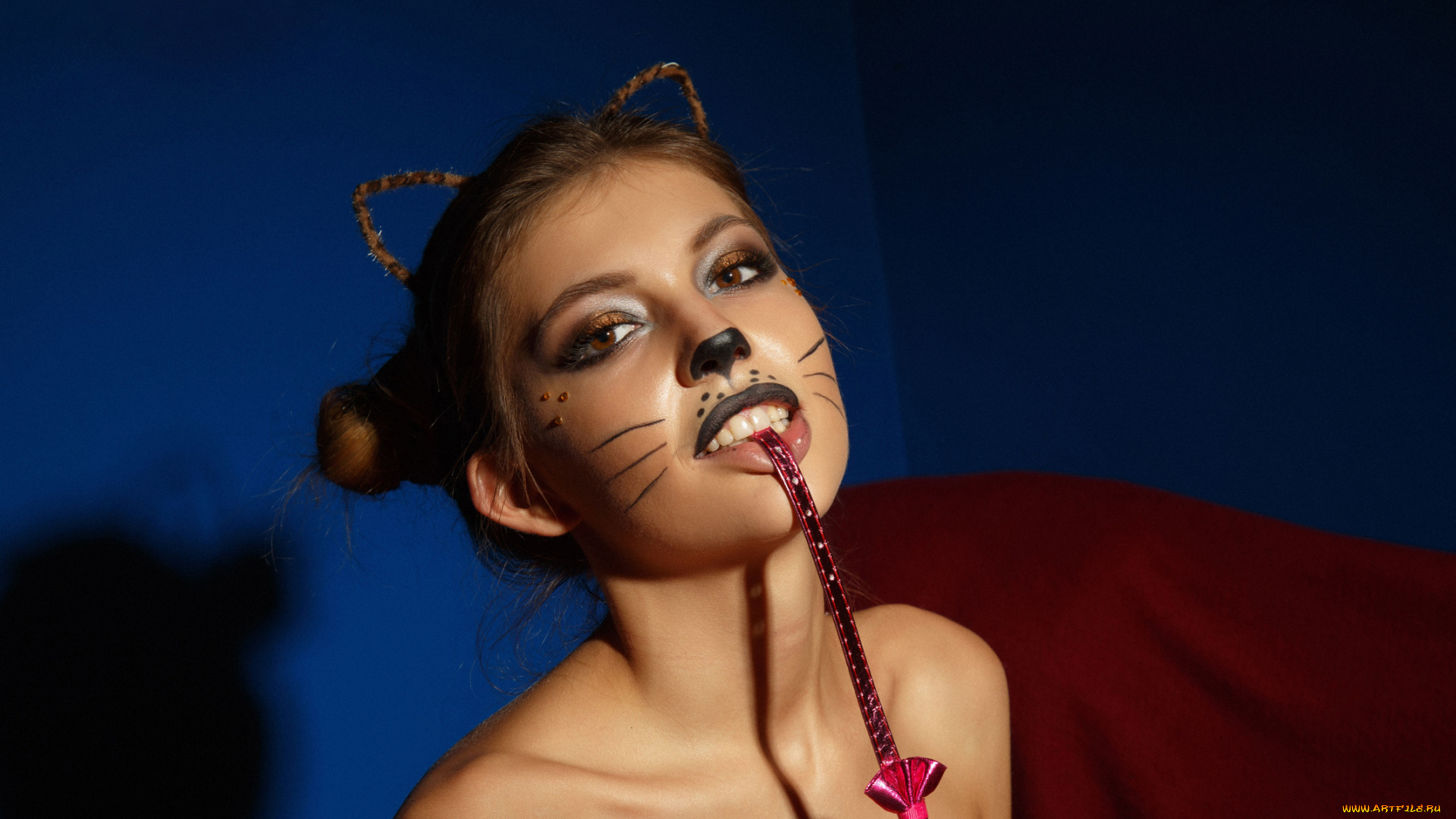 monika, dee, девушки, monika, dee, cosplay, портрет, лицо, макияж, девушка, модель, брюнетка, красотка, поза, взгляд