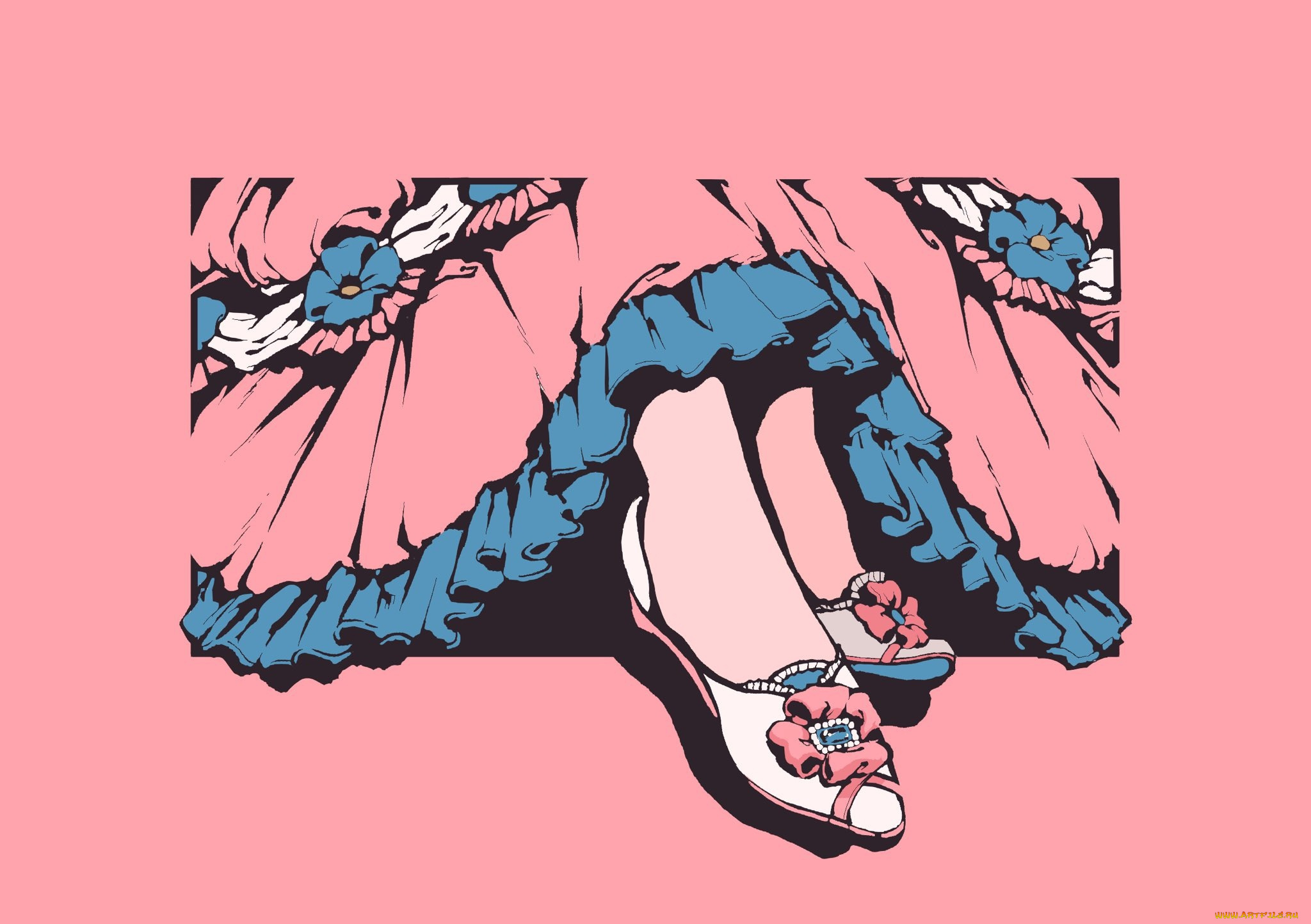 рисованное, люди, платье, ноги, туфли