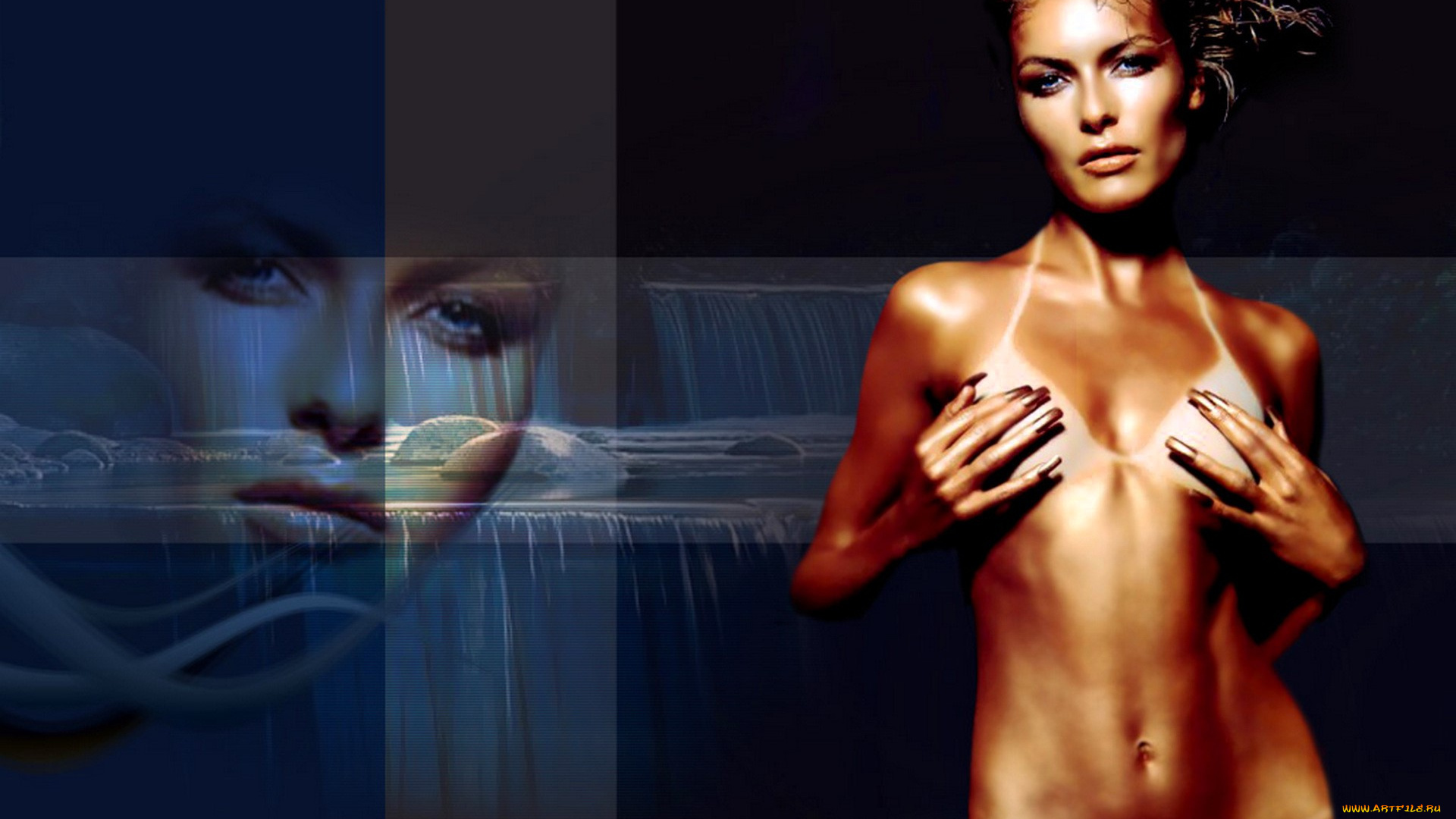 девушки, rie, rosmussen, шатенка, тело