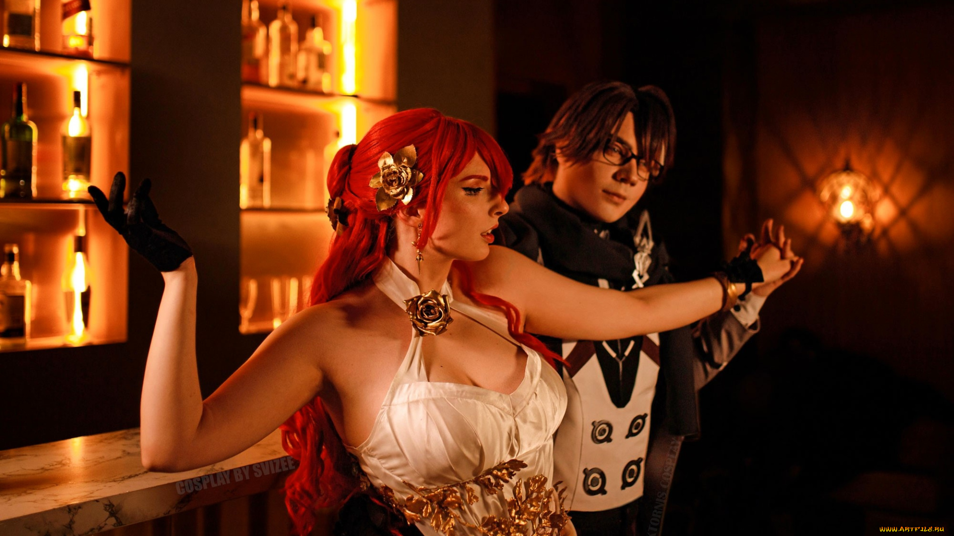 svizee, разное, мужчина, женщина, образы, косплей, наряды, костюмы, пара, очки, бар