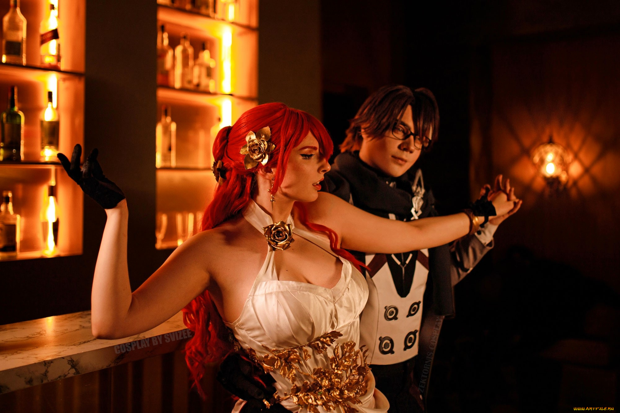 svizee, разное, мужчина, женщина, образы, косплей, наряды, костюмы, пара, очки, бар