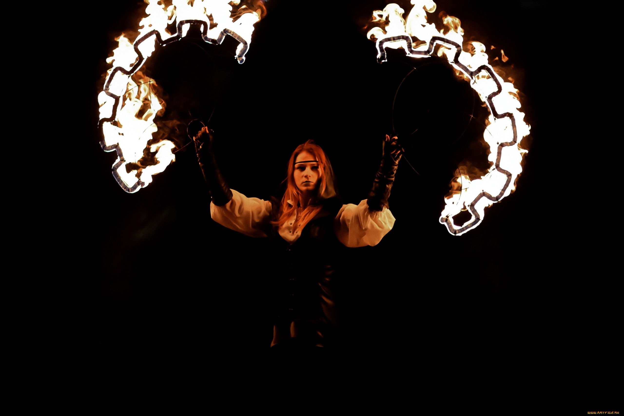 девушки, ира, сокол, рыжая, наряд, огонь