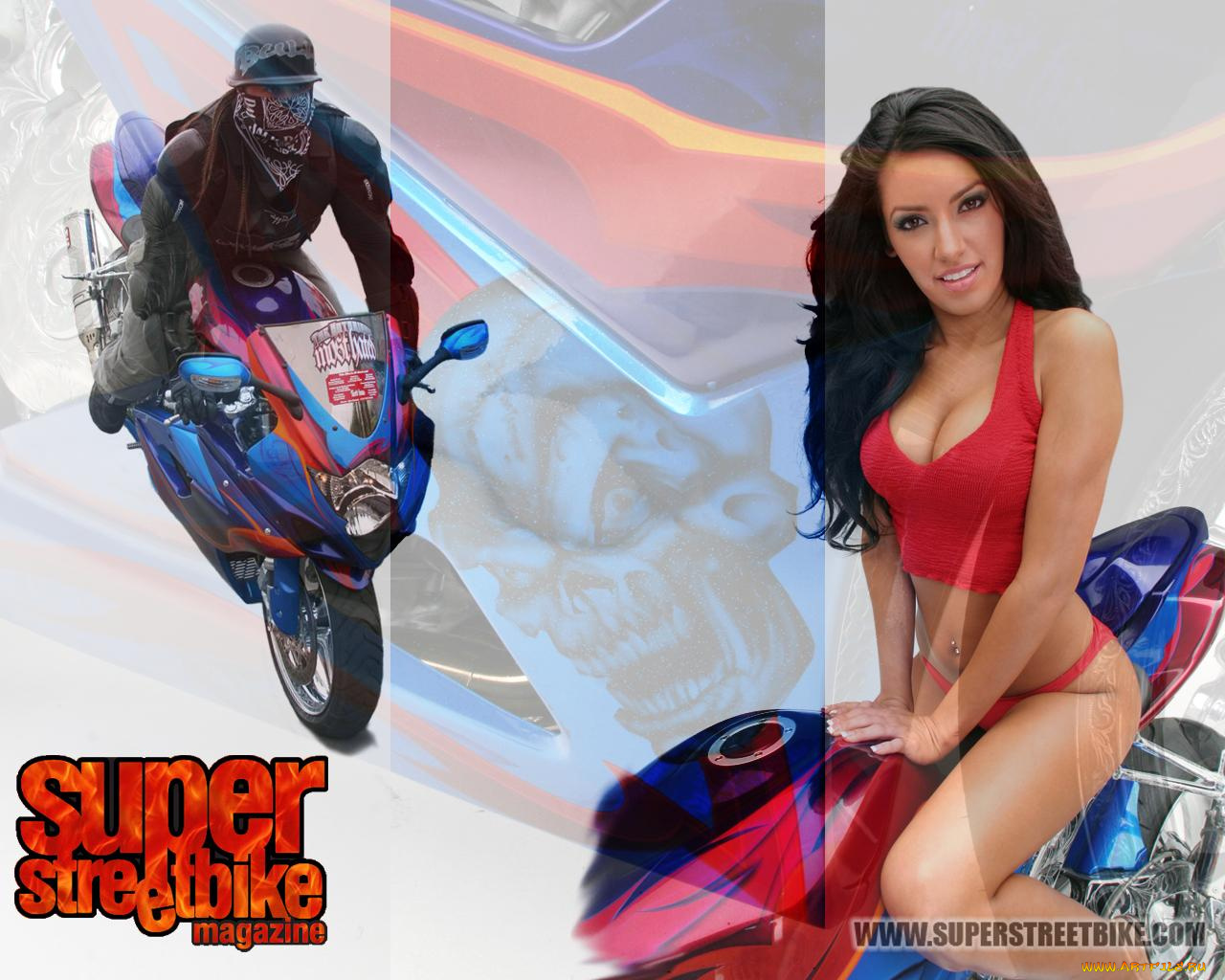 мотоциклы, мото, девушкой