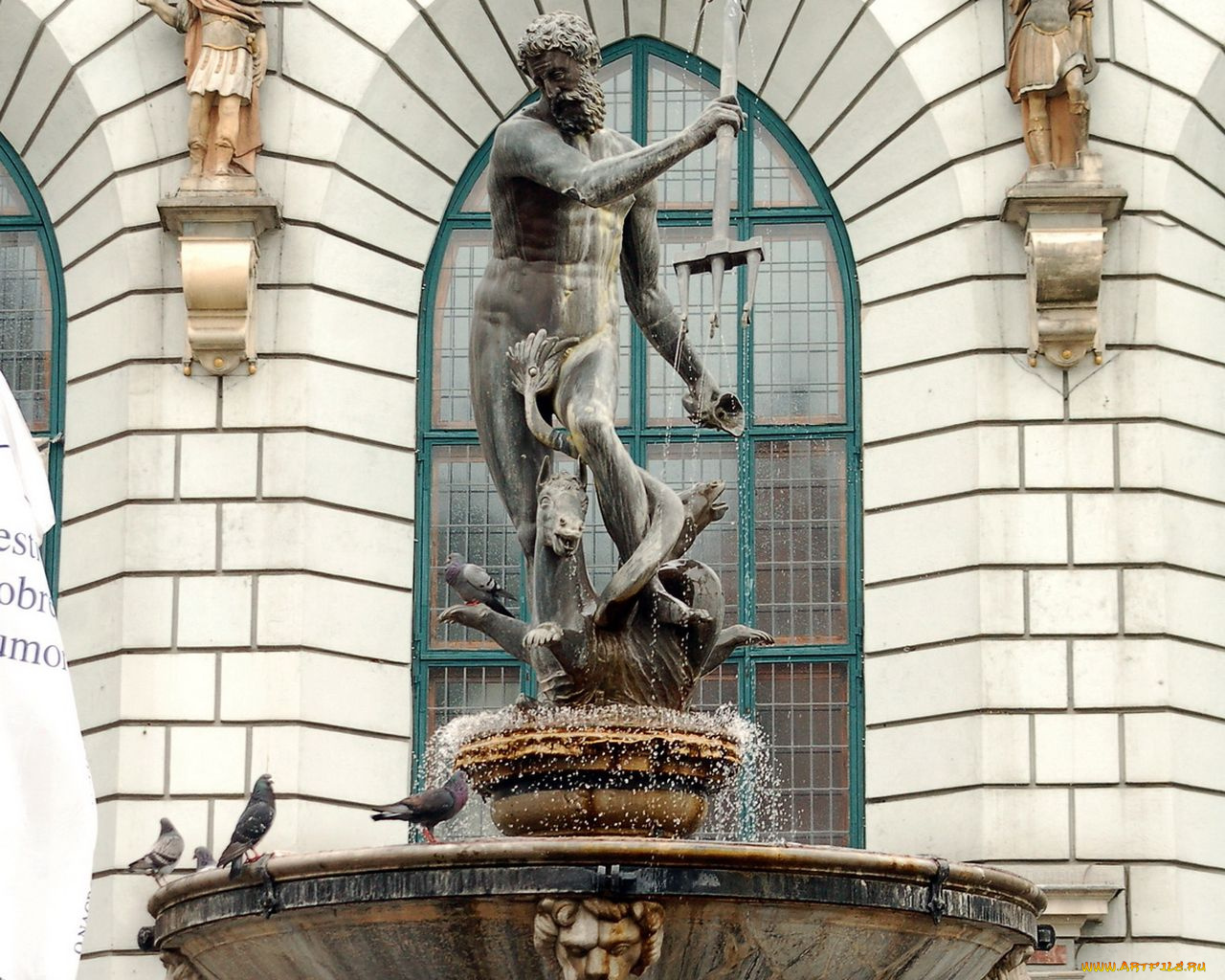 города, фонтаны