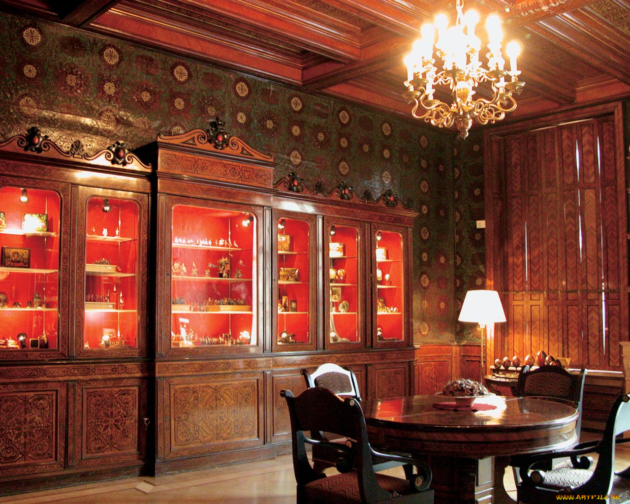 интерьер, кабинет, библиотека, офис