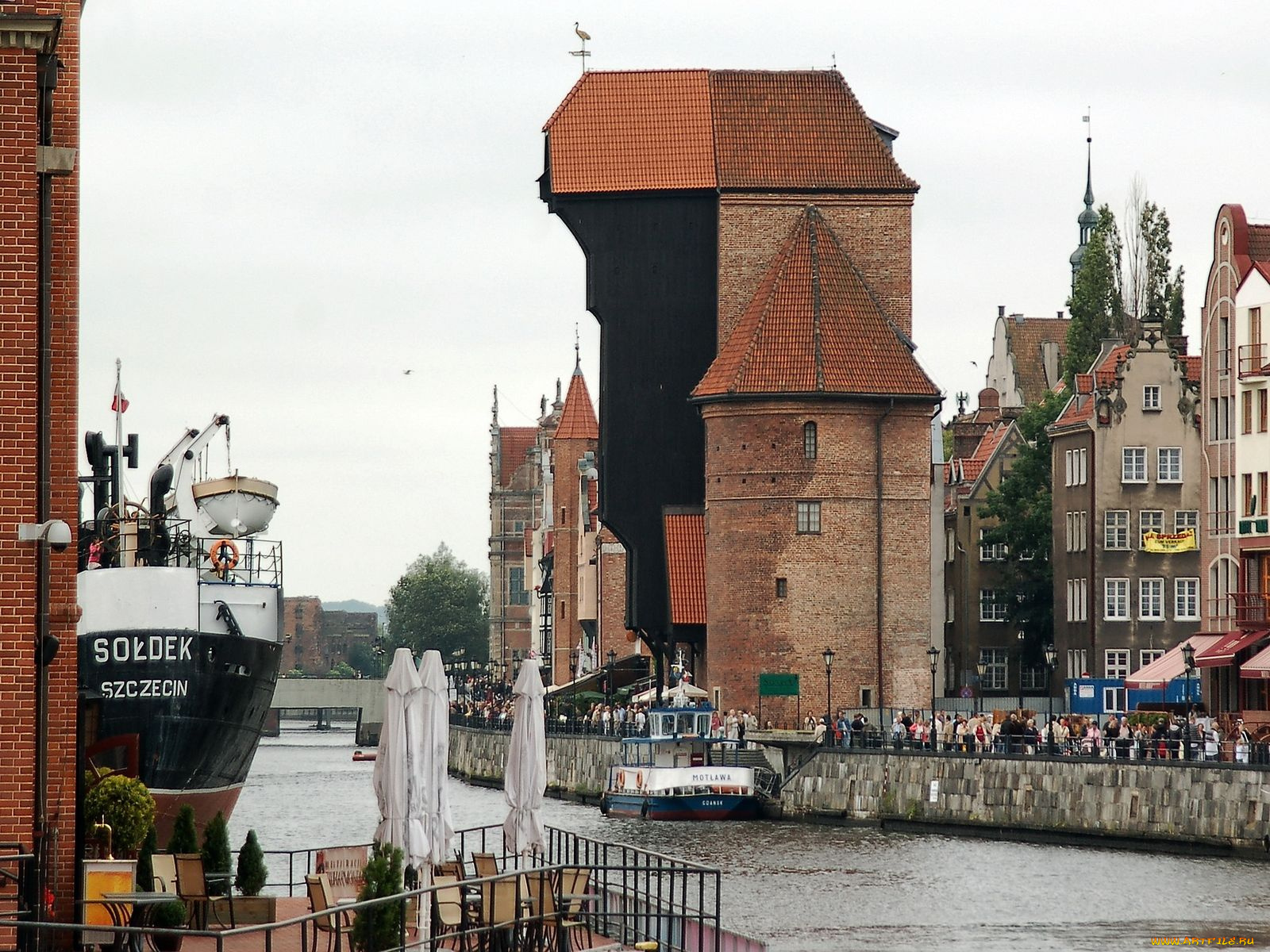 города, гданьск, польша