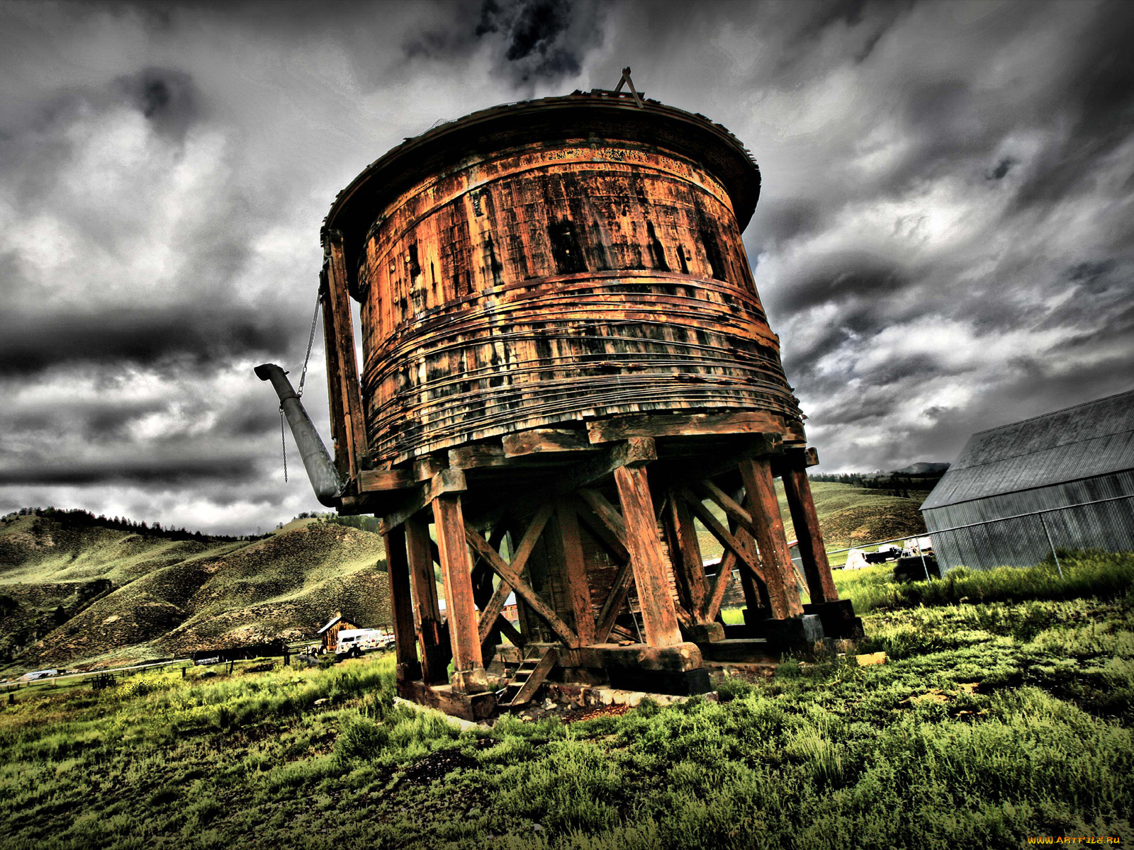 разное, развалины, руины, металлолом