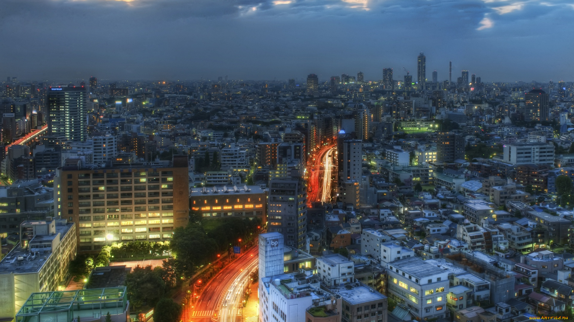 tokyo, road, города, токио, Япония