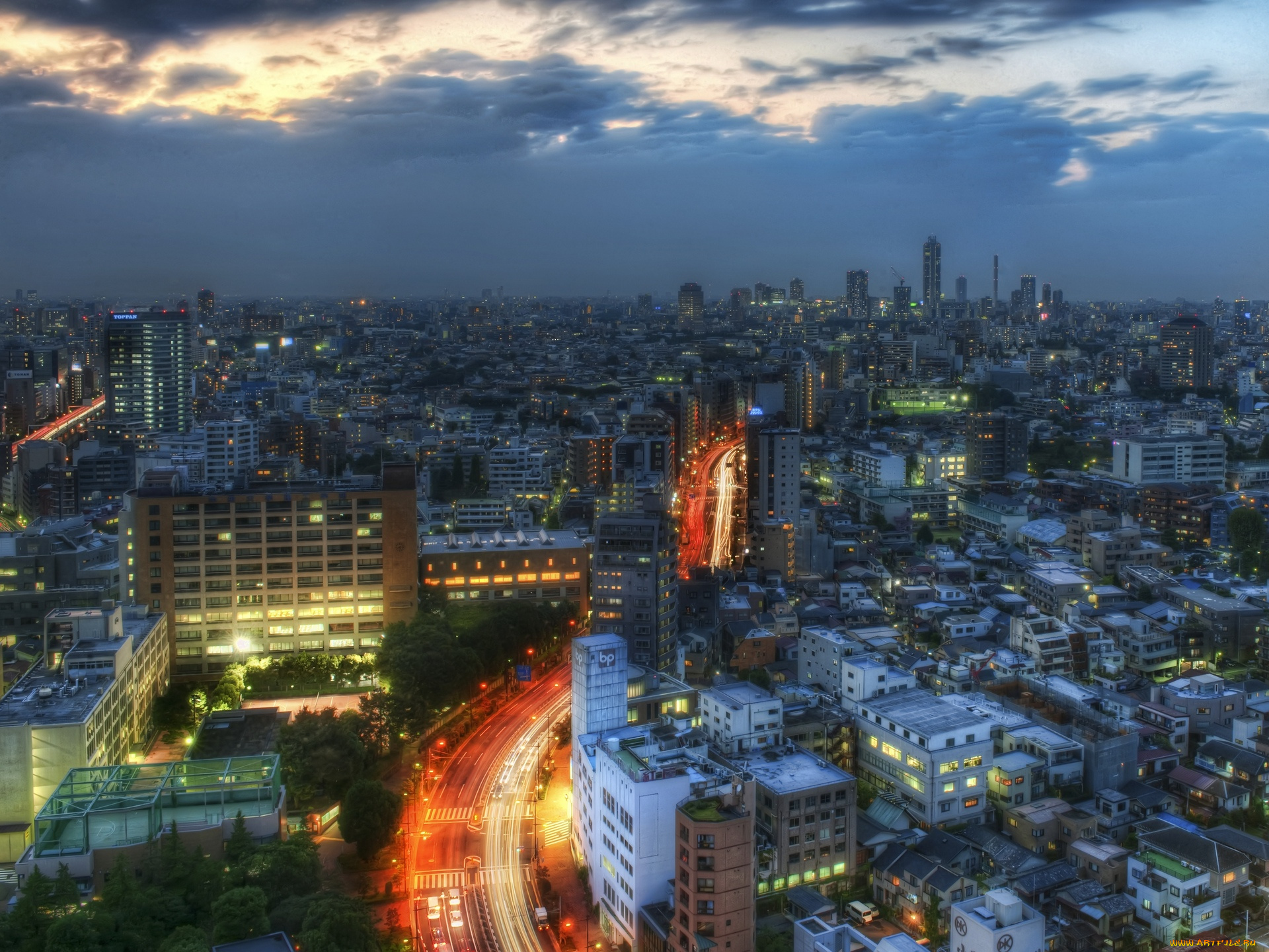 tokyo, road, города, токио, Япония