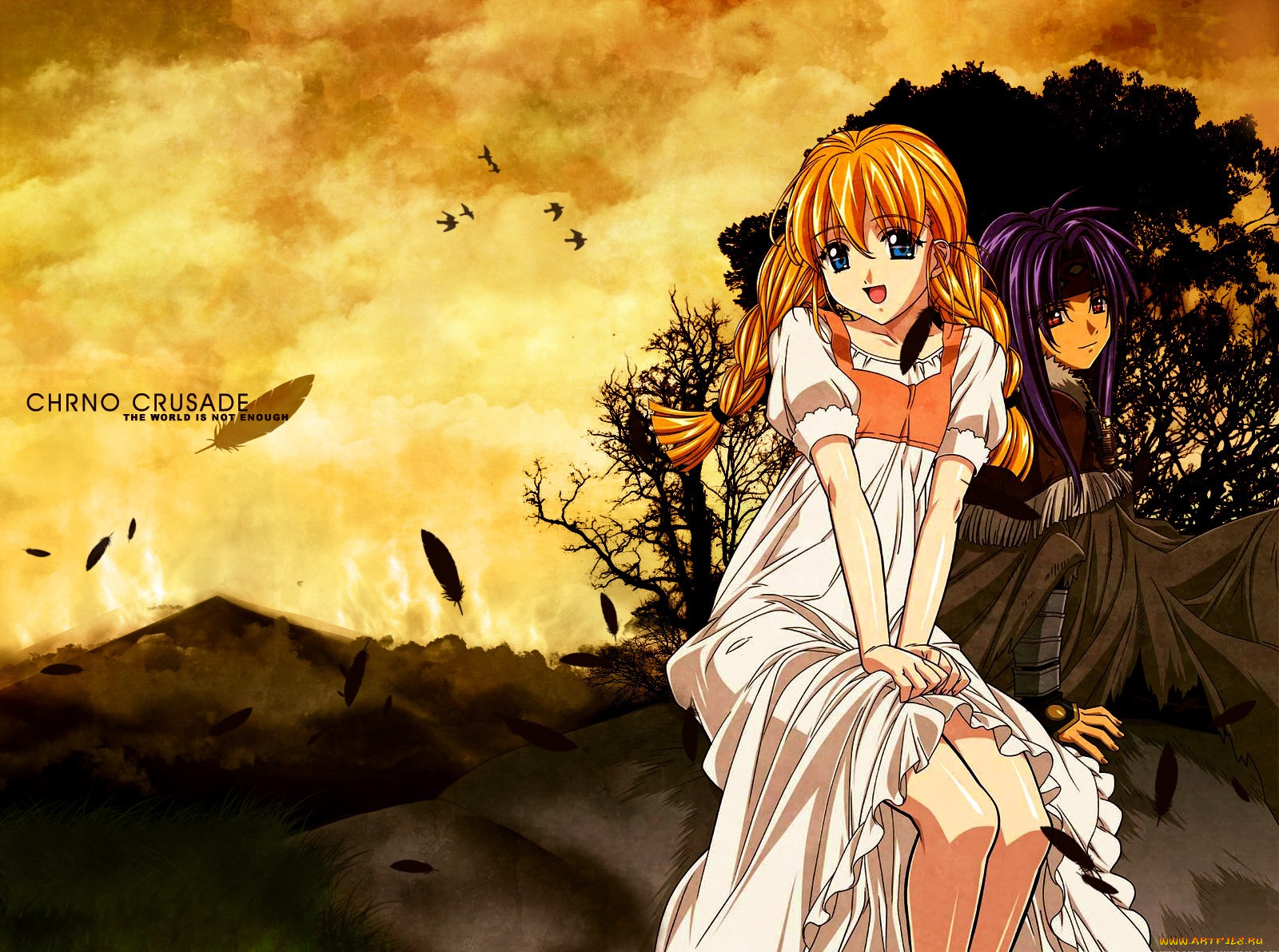 аниме, chrno, crusade, chrono