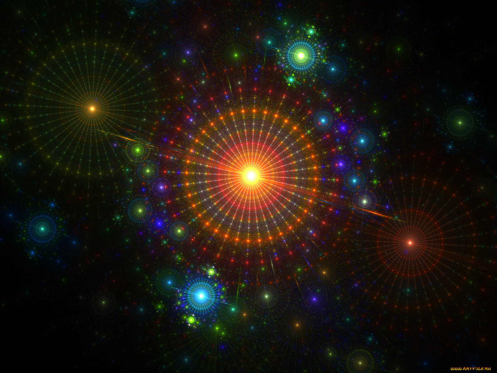 3д, графика, fractal, фракталы, фон, цвет, узор