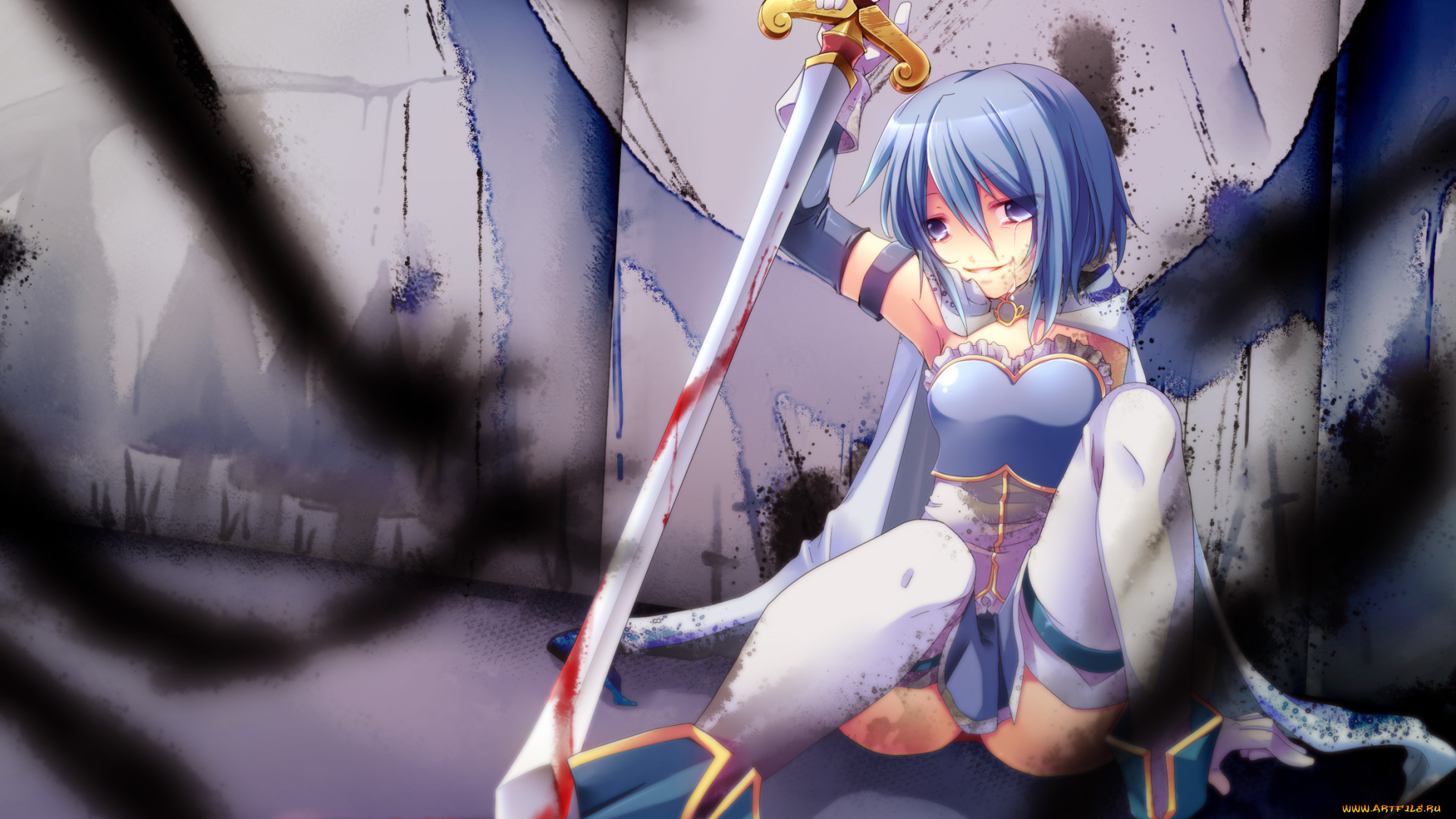 аниме, mahou, shoujo, madoka, magika, miki, sayaka, magica