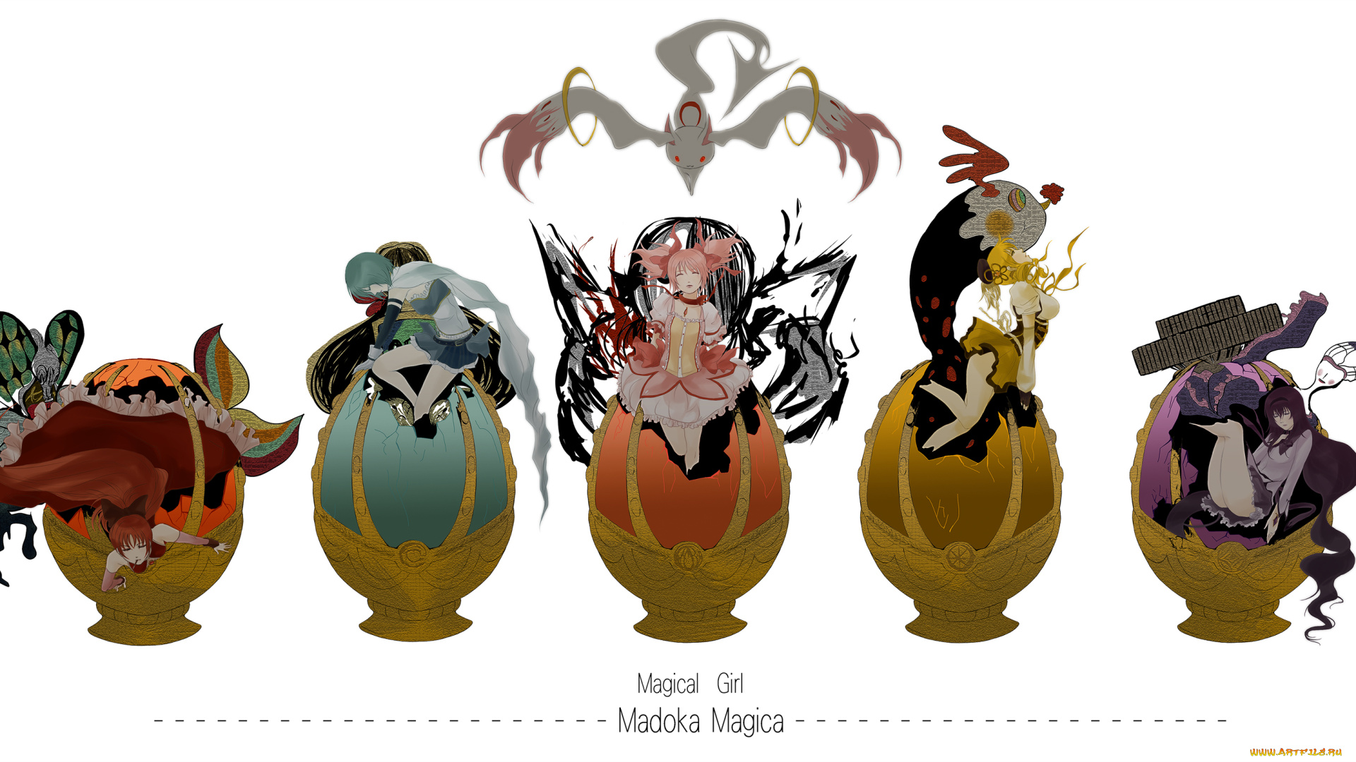 аниме, mahou, shoujo, madoka, magika, sakura, kyouko, kaname, akemi, homura, tomoe, mami, miki, sayaka, magica