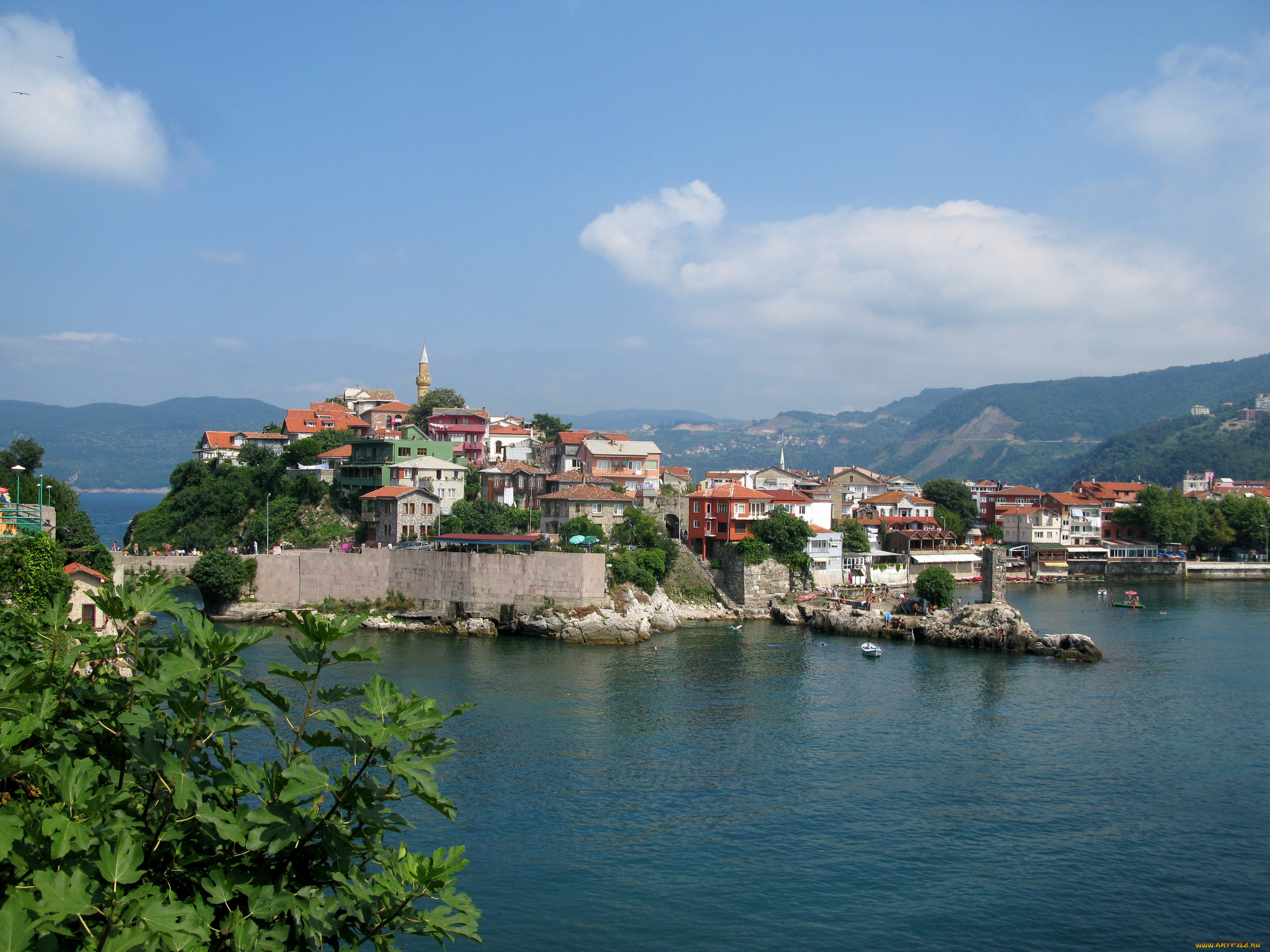 amasra, турция, города, пейзажи, море, дома