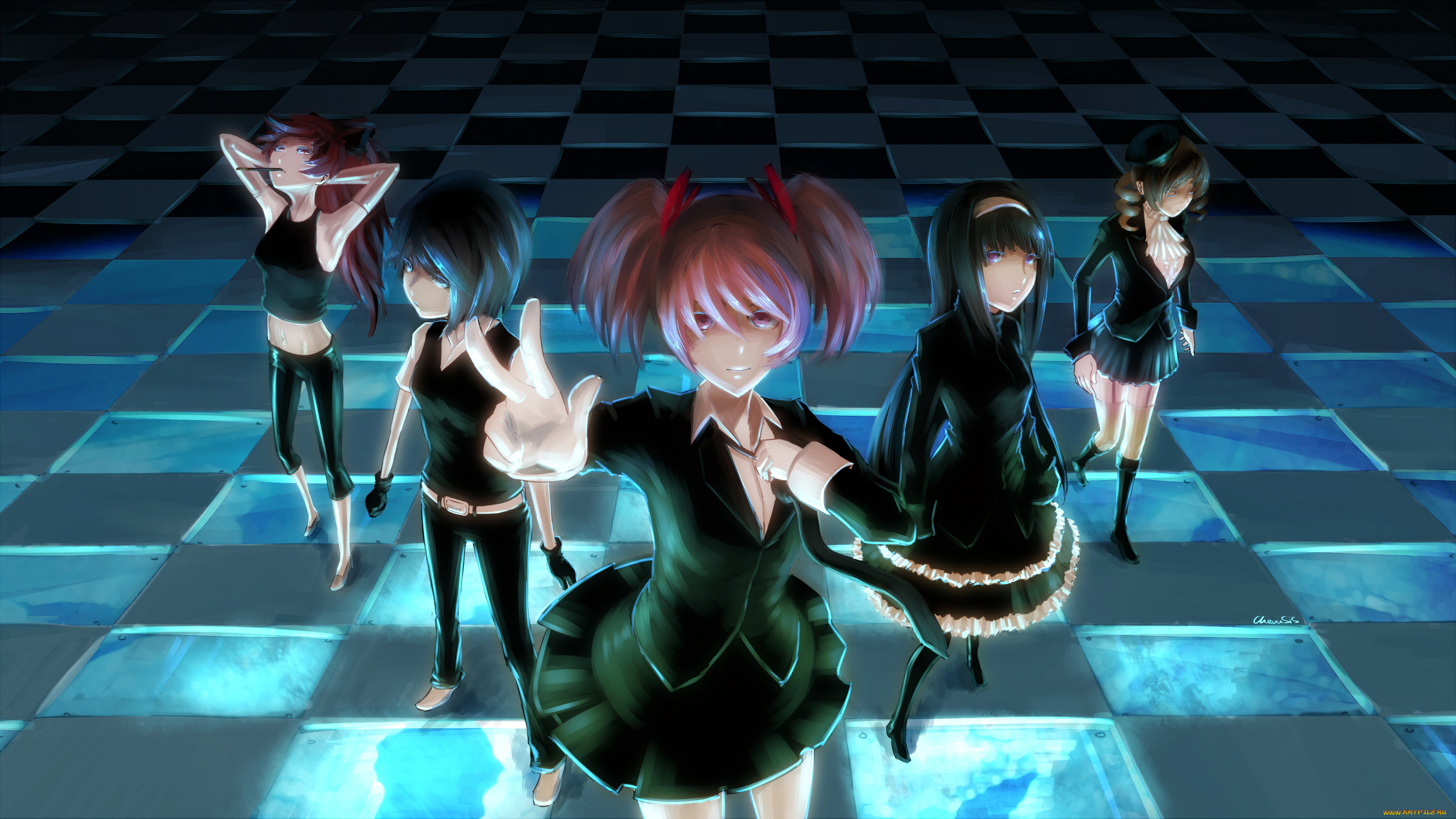 аниме, mahou, shoujo, madoka, magika, tomoe, mami, akemi, homura, kaname, sakura, kyouko, miki, sayaka, magica