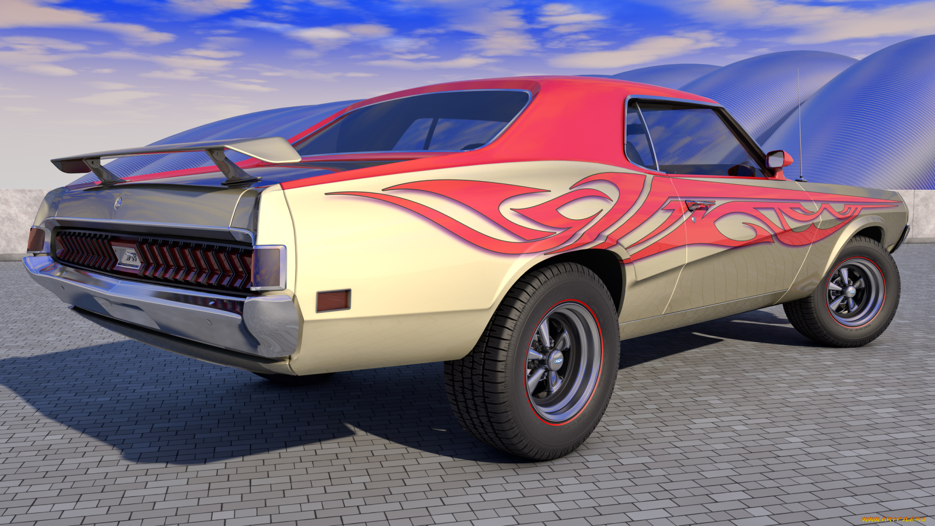 автомобили, 3д, mercury, 1970