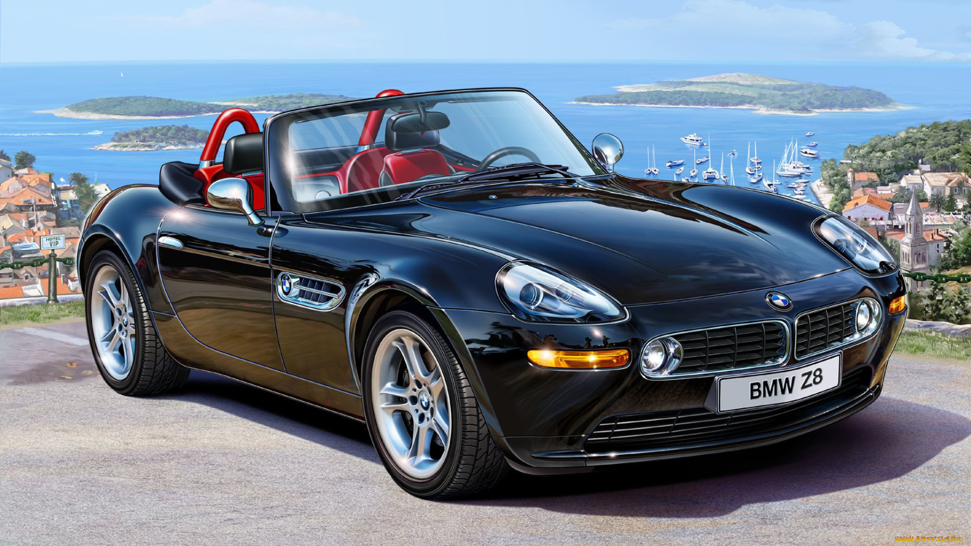 автомобили, bmw, кабриолет, черный, спортивный