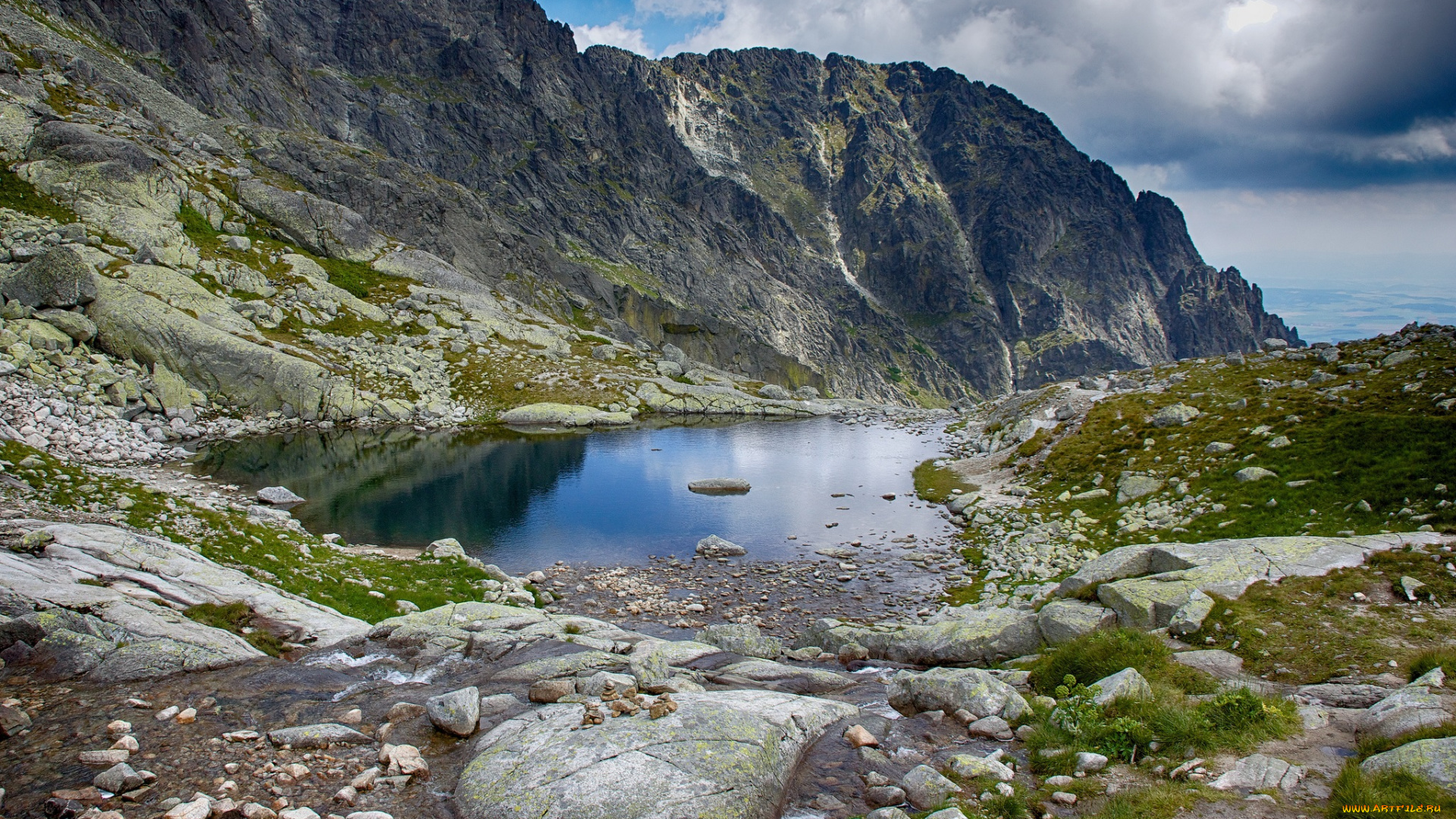 природа, реки, озера, горы, скалы, камни, озеро