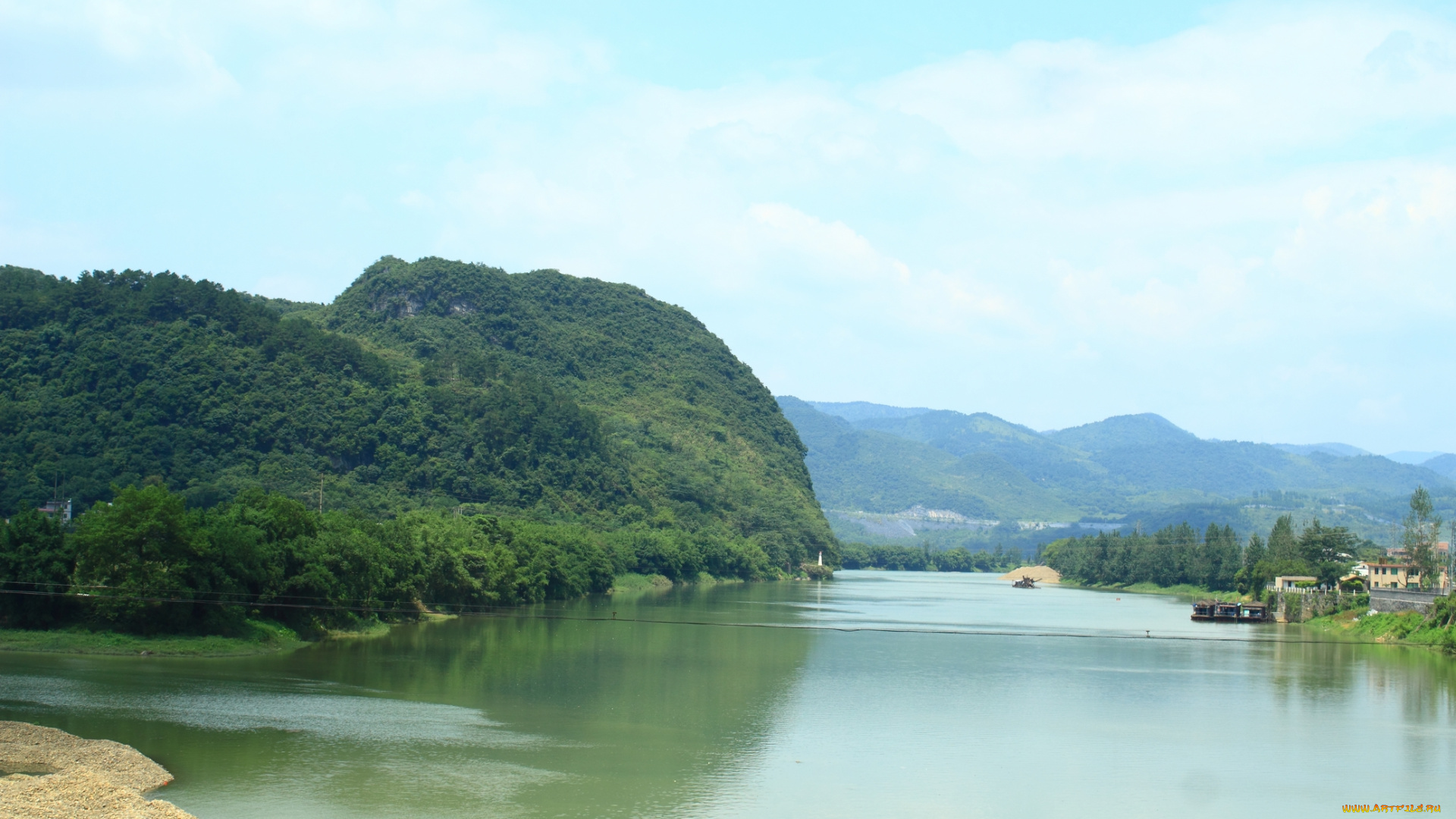 природа, реки, озера, река, горы