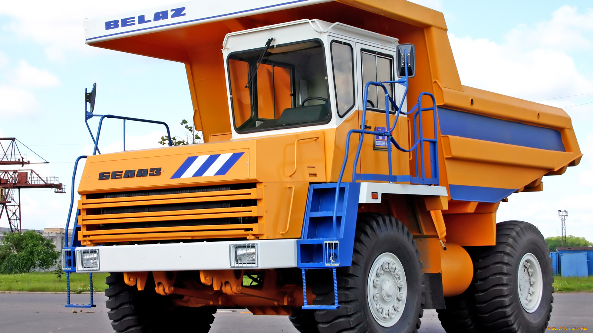 техника, строительная, мощь, белаз, карьер, самосвал