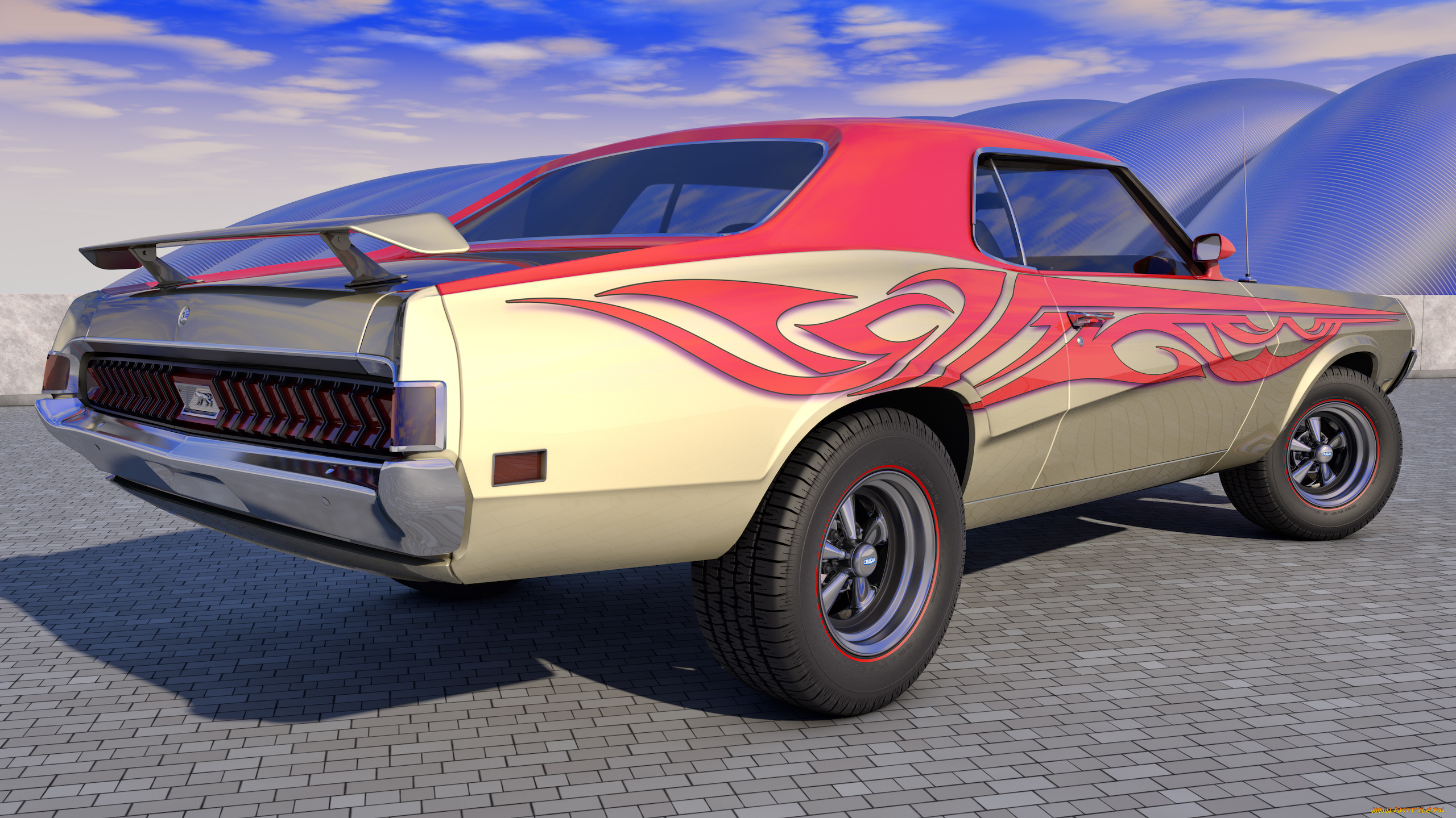 автомобили, 3д, mercury, 1970