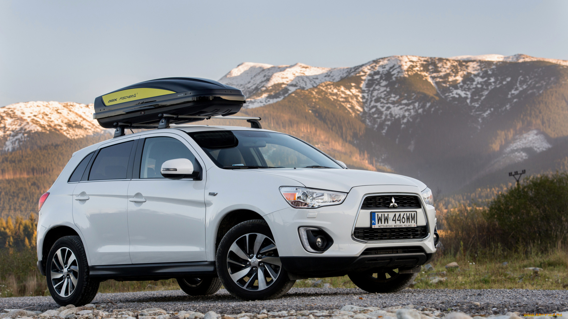 автомобили, mitsubishi, светлый, 2014г, asx, fisсher