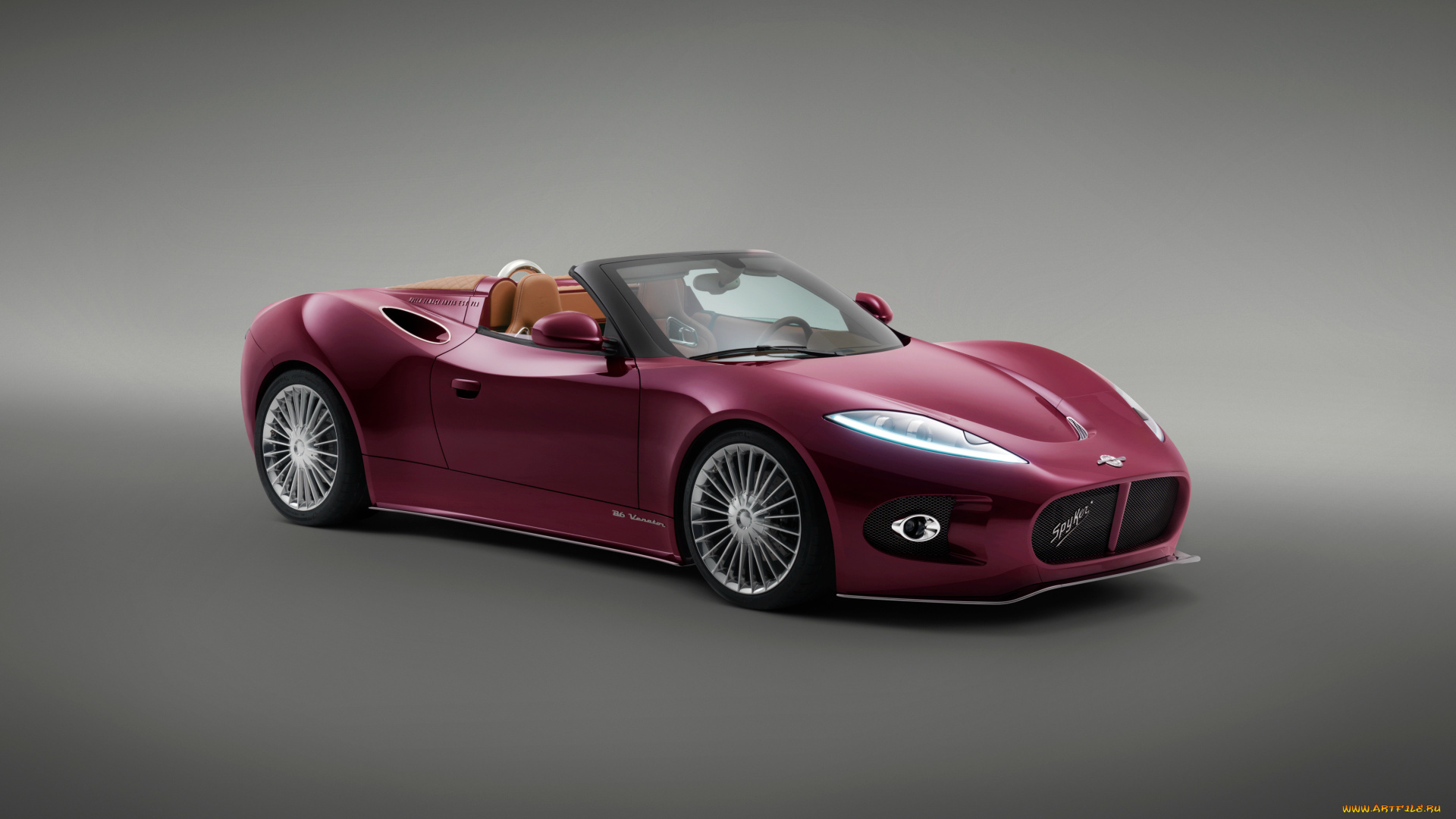 автомобили, spyker, вишневый, 2013г, concept, spyder, venator, b6