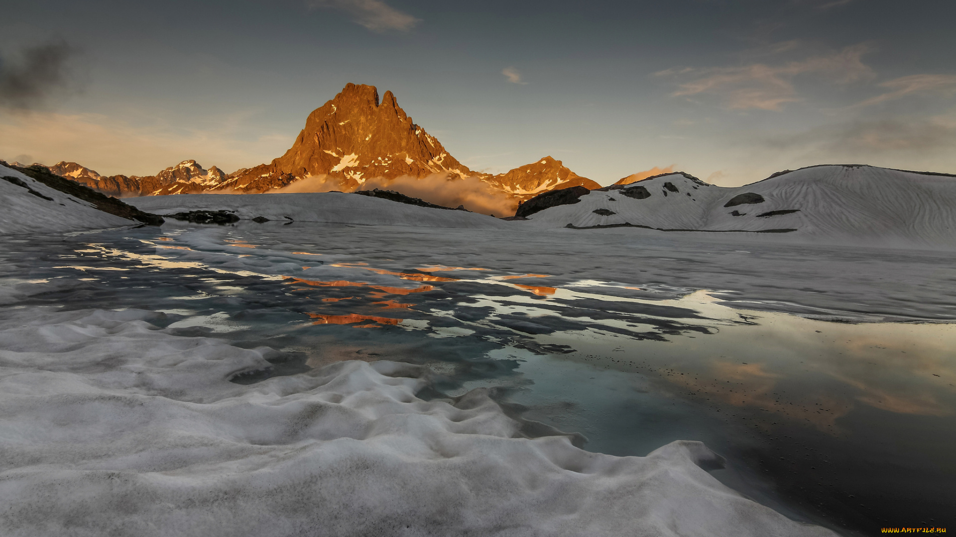 природа, горы, вечер, гора, пейзаж, igor, galarza
