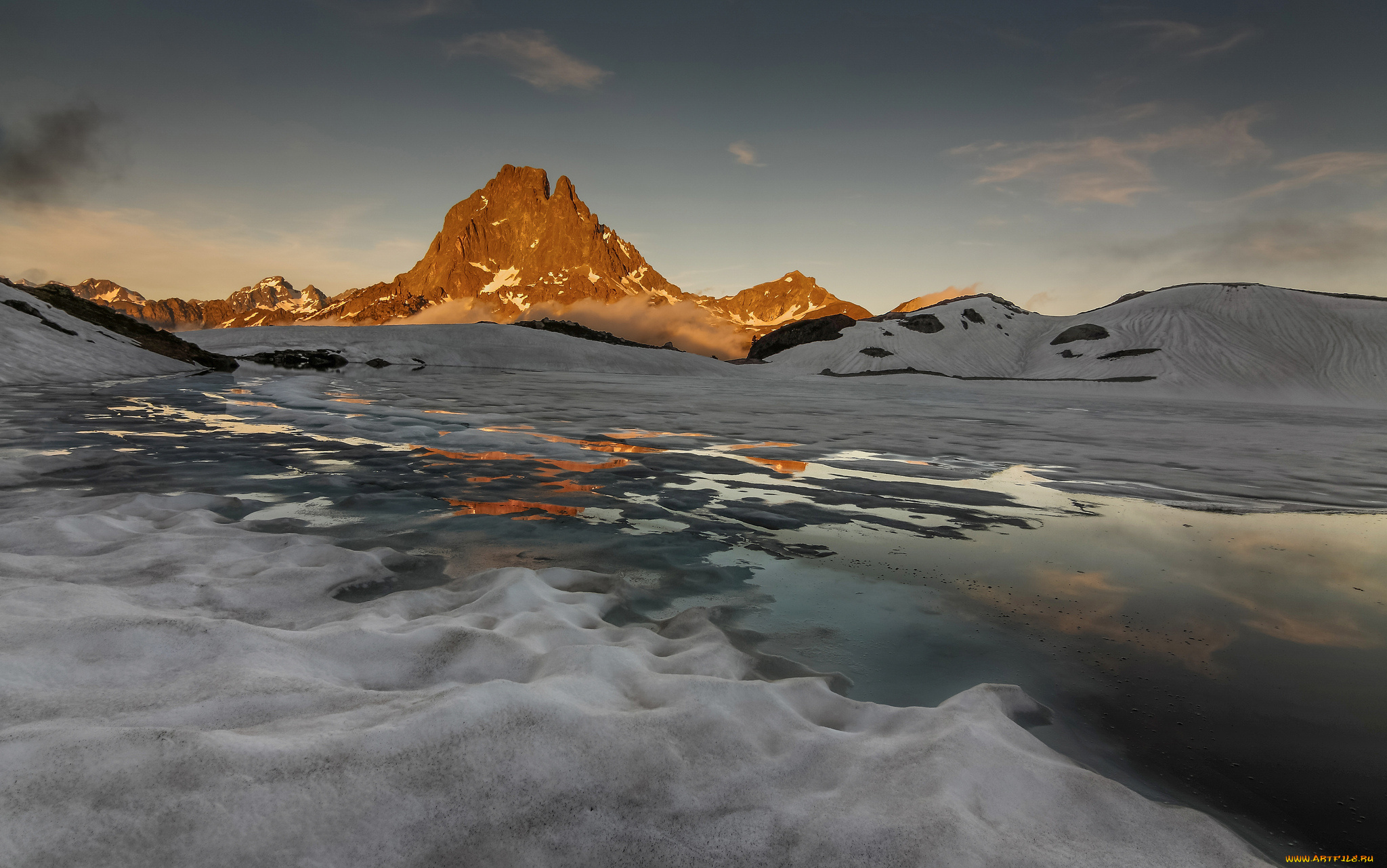 природа, горы, вечер, гора, пейзаж, igor, galarza