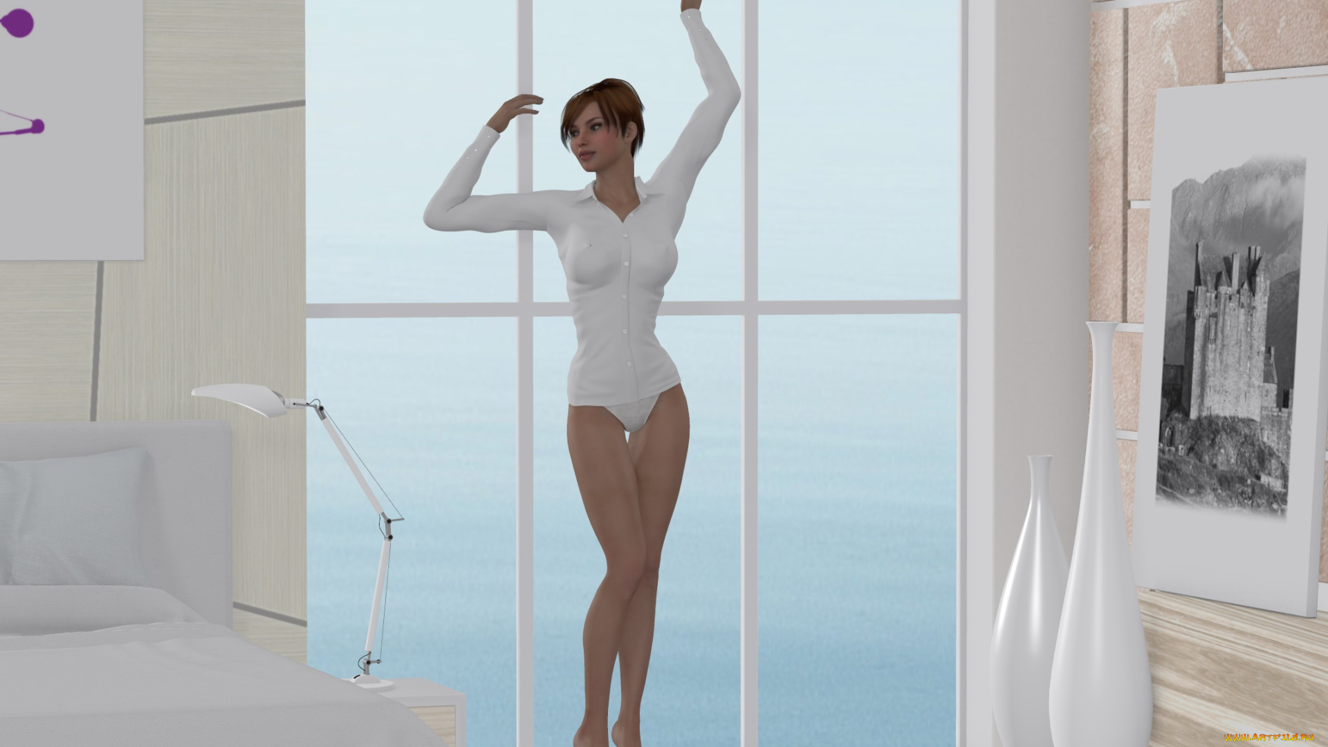 3д, графика, люди, , people, фон, взгляд, девушка