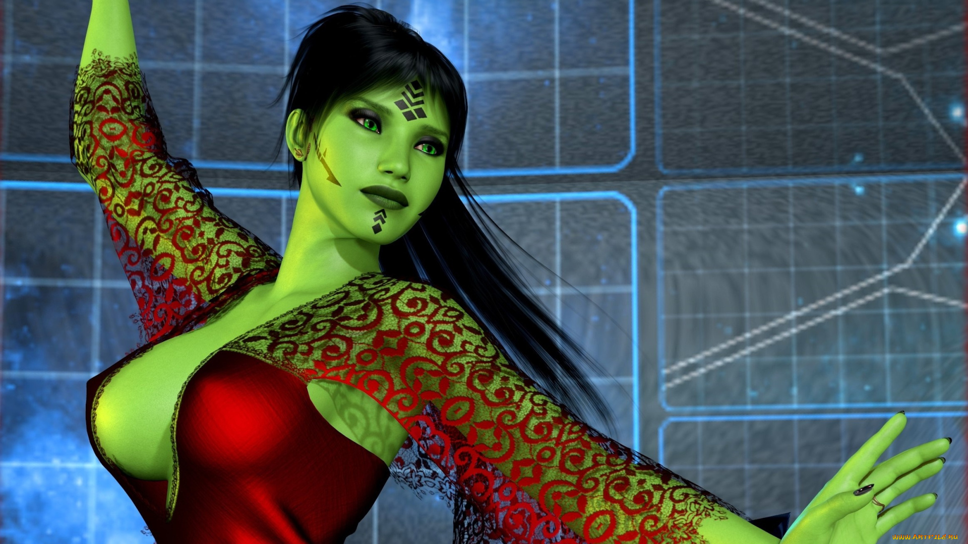 3д, графика, существа, , creatures, оружие, фон, взгляд, халк