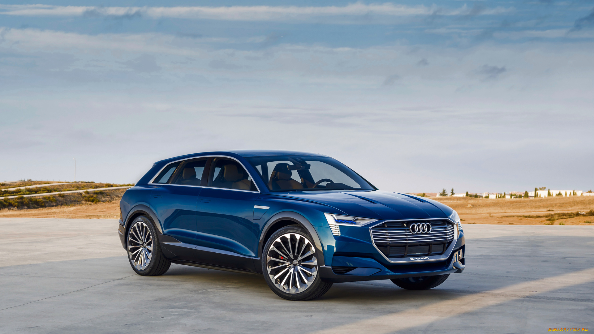 автомобили, audi, e-tron, quattro, concept, 2015г, синий