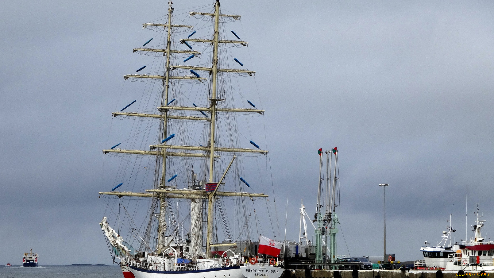 корабли, парусники, мачты, море