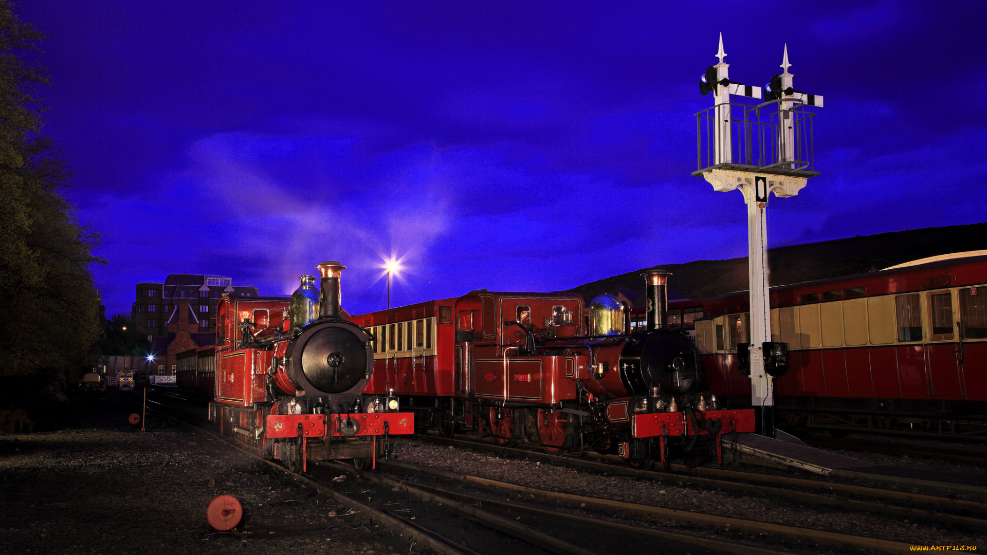 техника, паровозы, дорога, паровоз, железная, рельсы