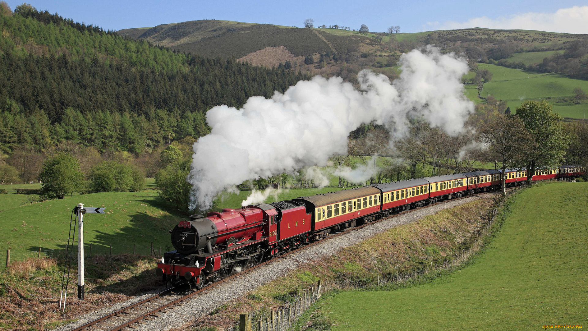 техника, паровозы, паровоз, дорога, рельсы, железная