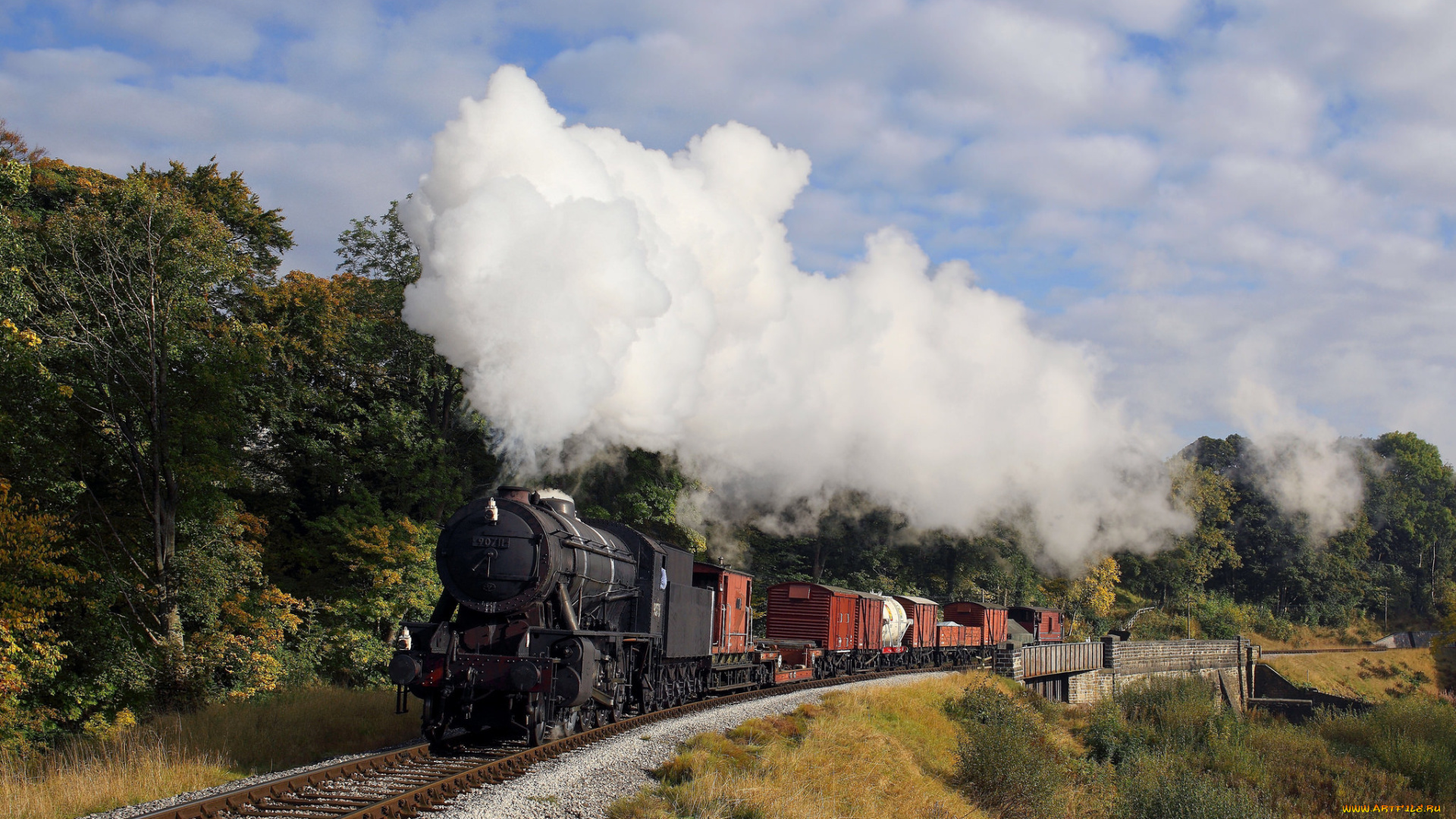 техника, паровозы, паровоз, рельсы, дорога, железная