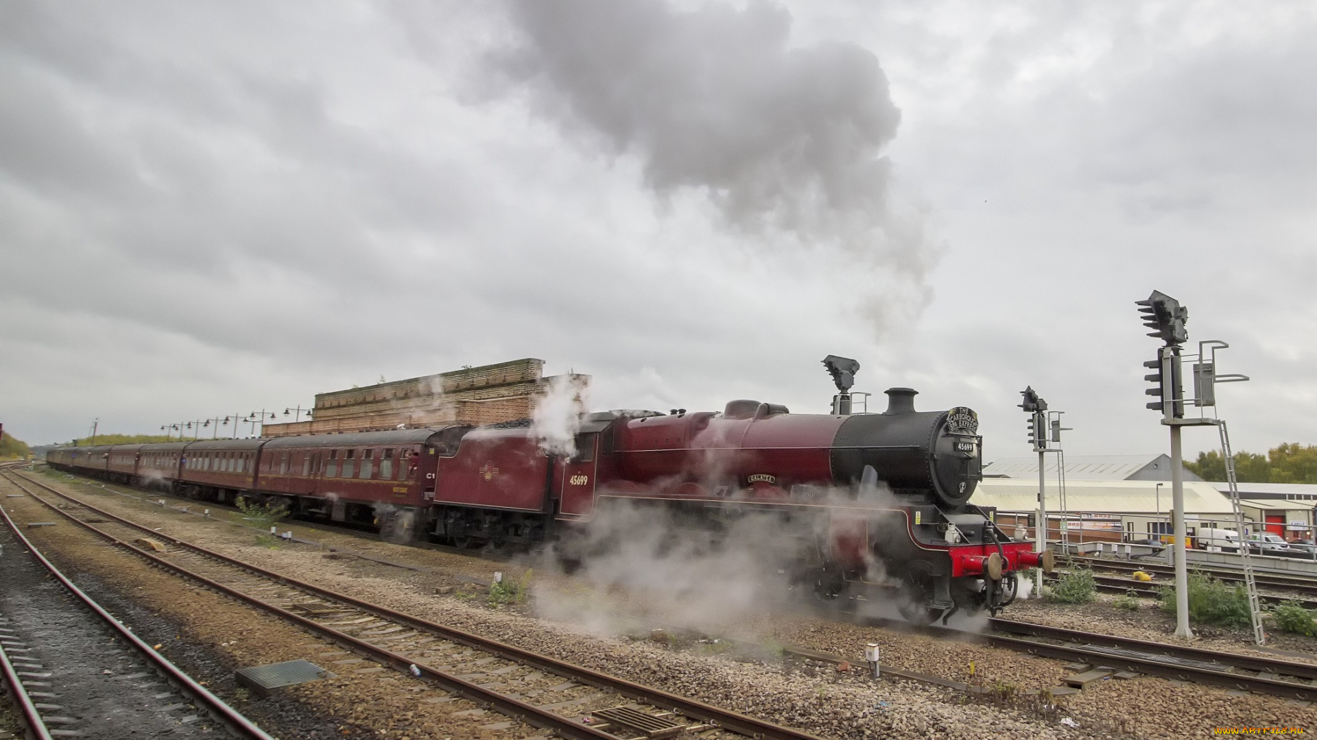 техника, паровозы, рельсы, дорога, железная, паровоз