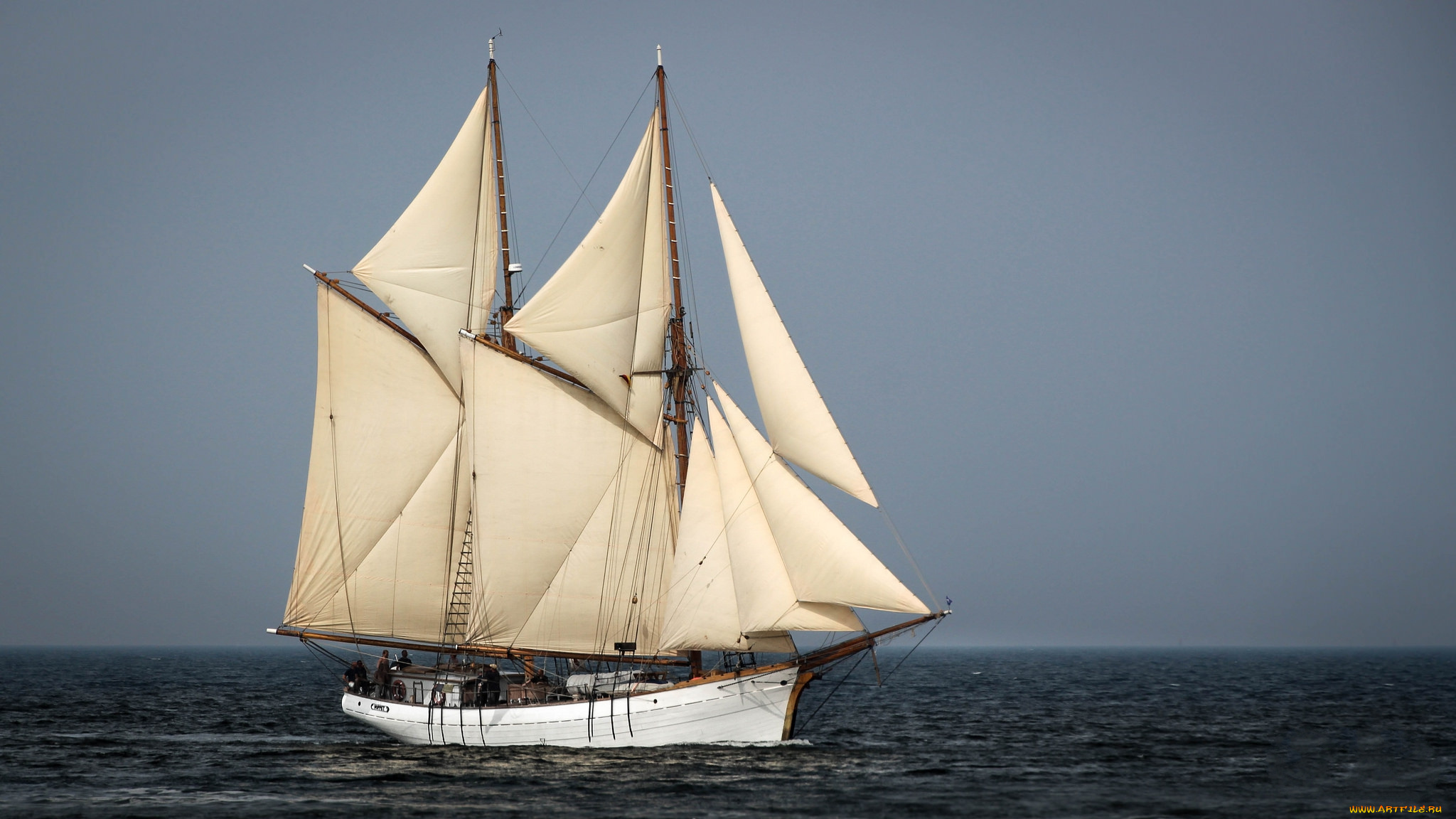 корабли, парусники, мачты, море