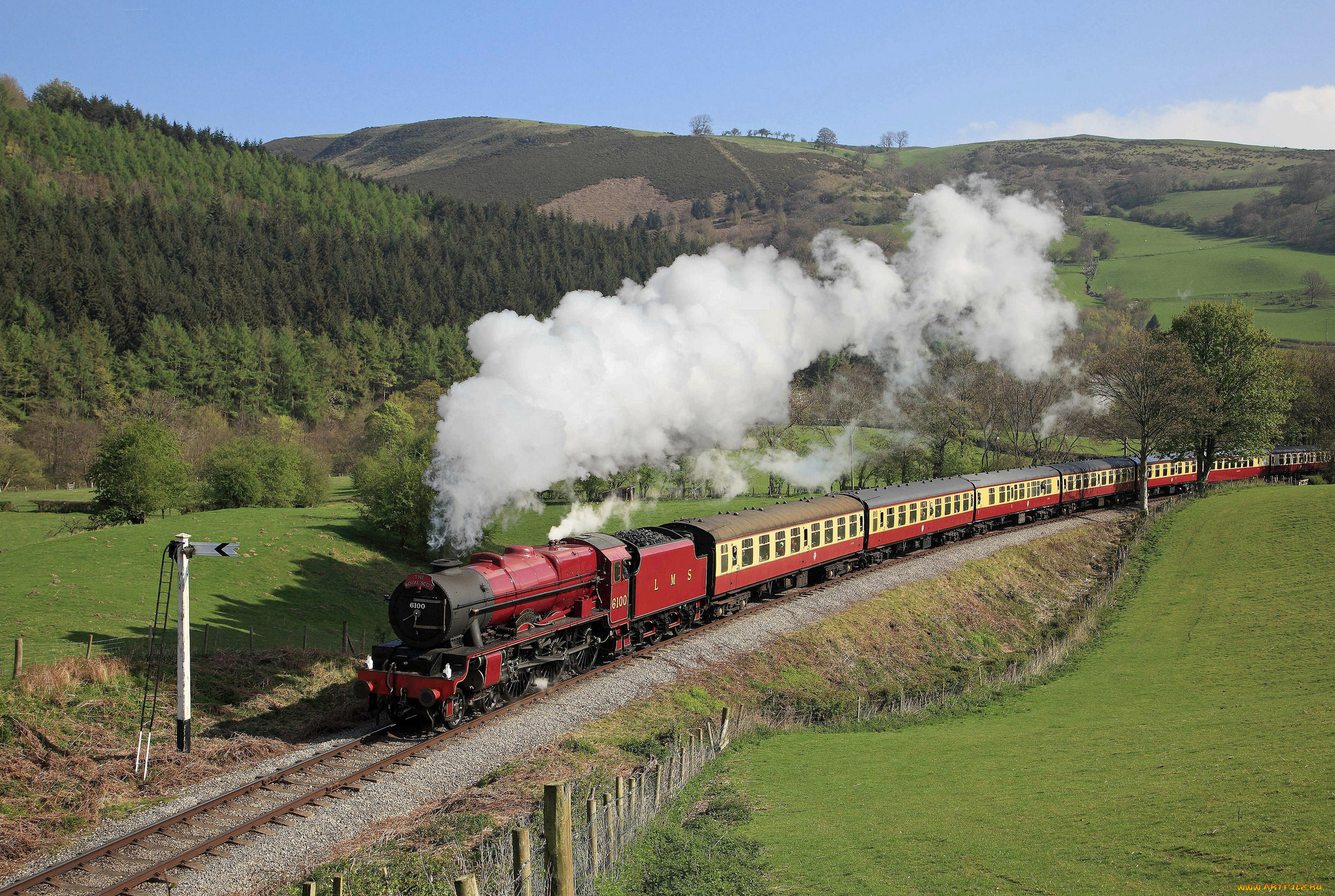 техника, паровозы, паровоз, дорога, рельсы, железная
