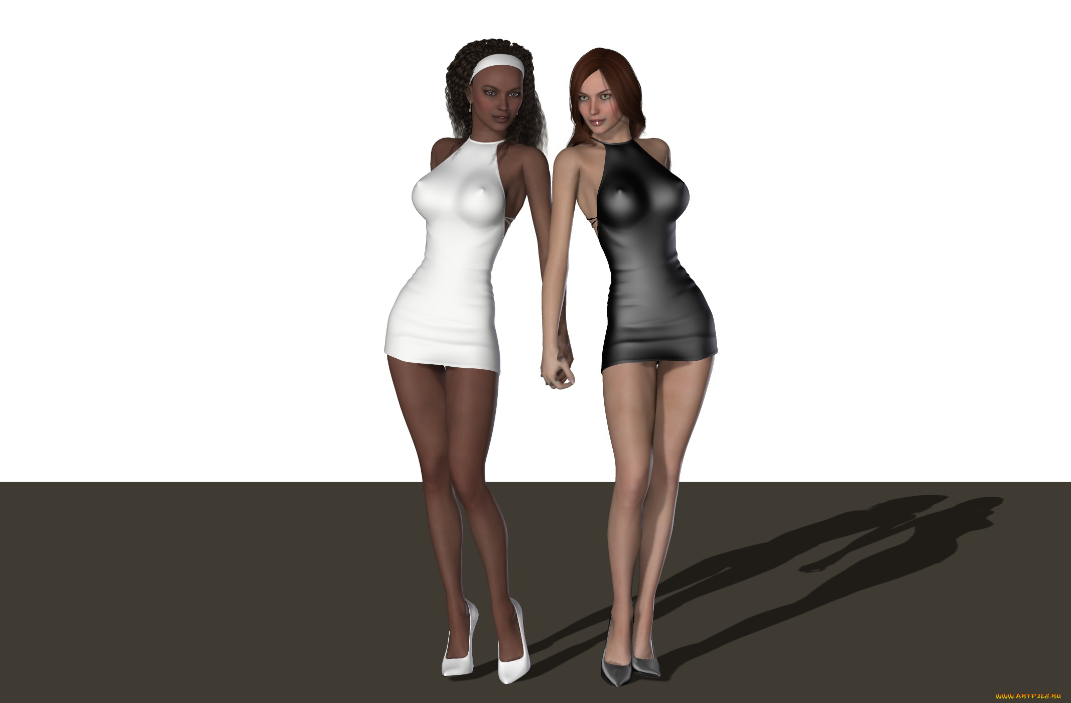 3д, графика, люди, , people, фон, взгляд, девушки