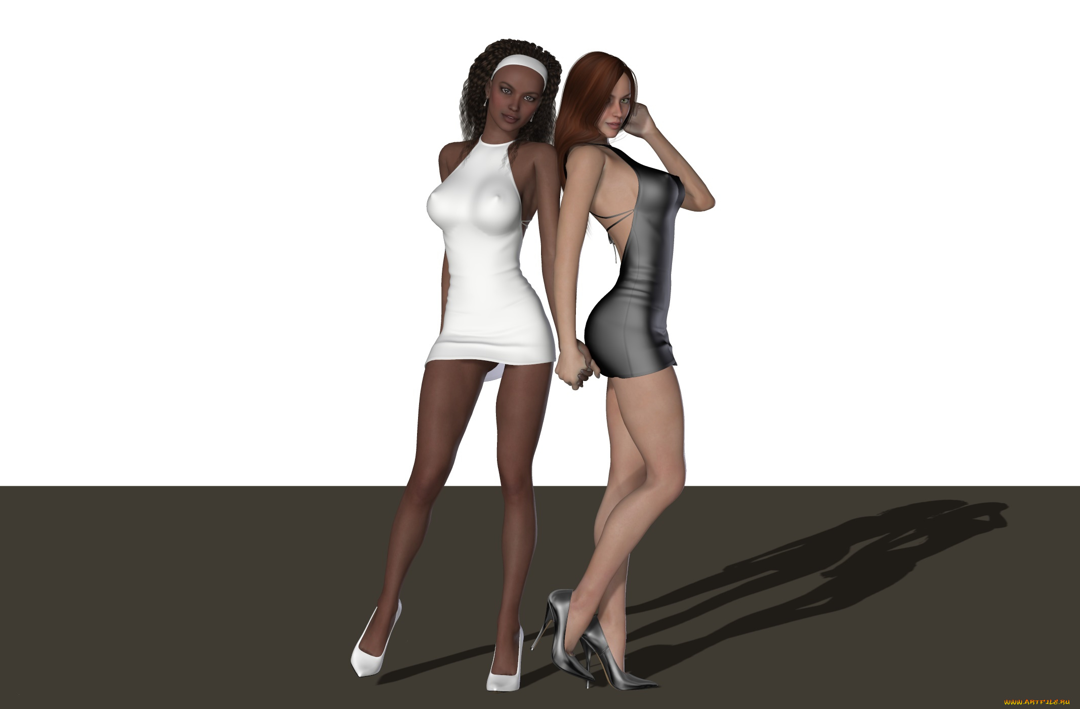 3д, графика, люди, , people, фон, взгляд, девушки