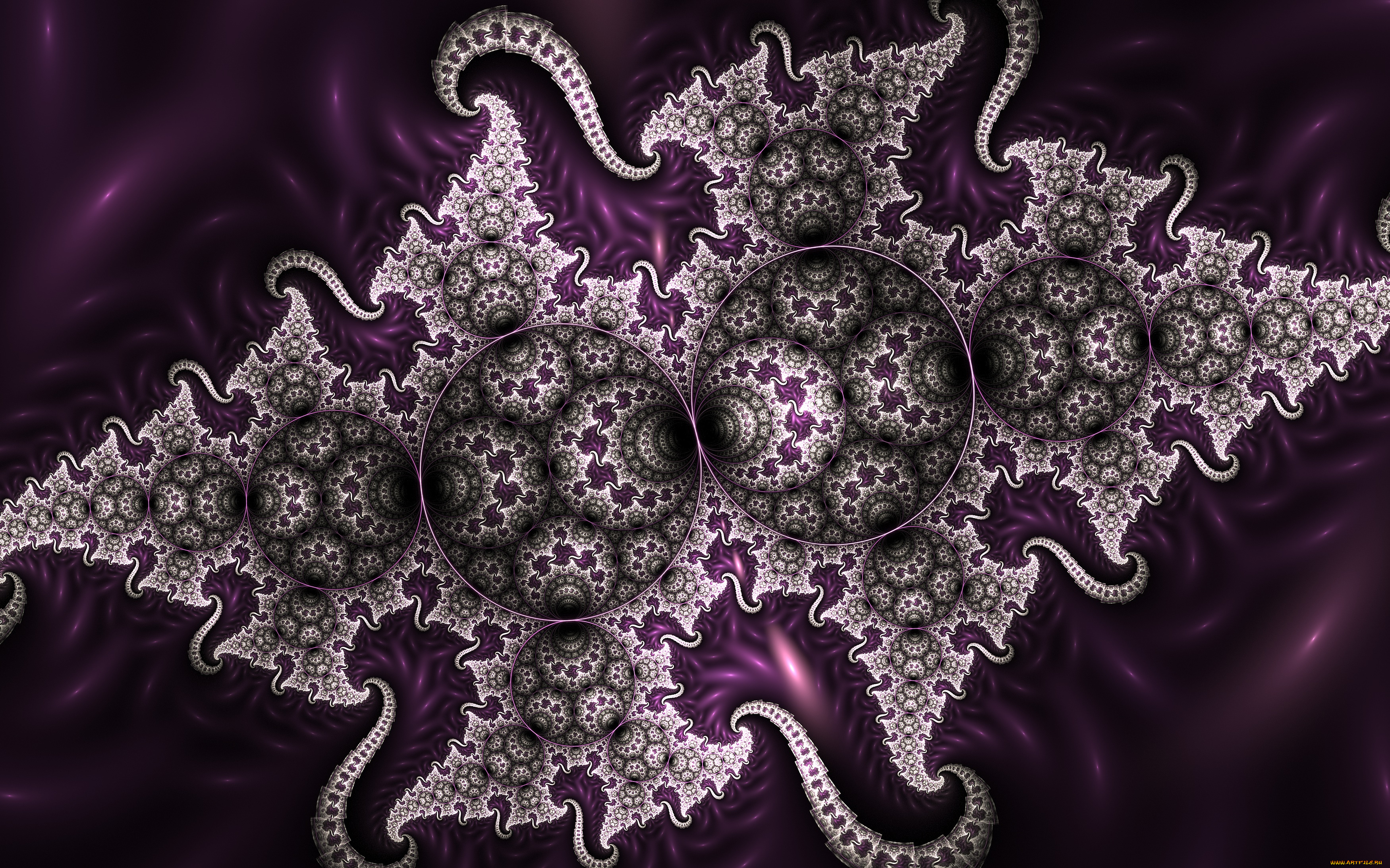 3д, графика, фракталы, , fractal, узор, цвета, фон