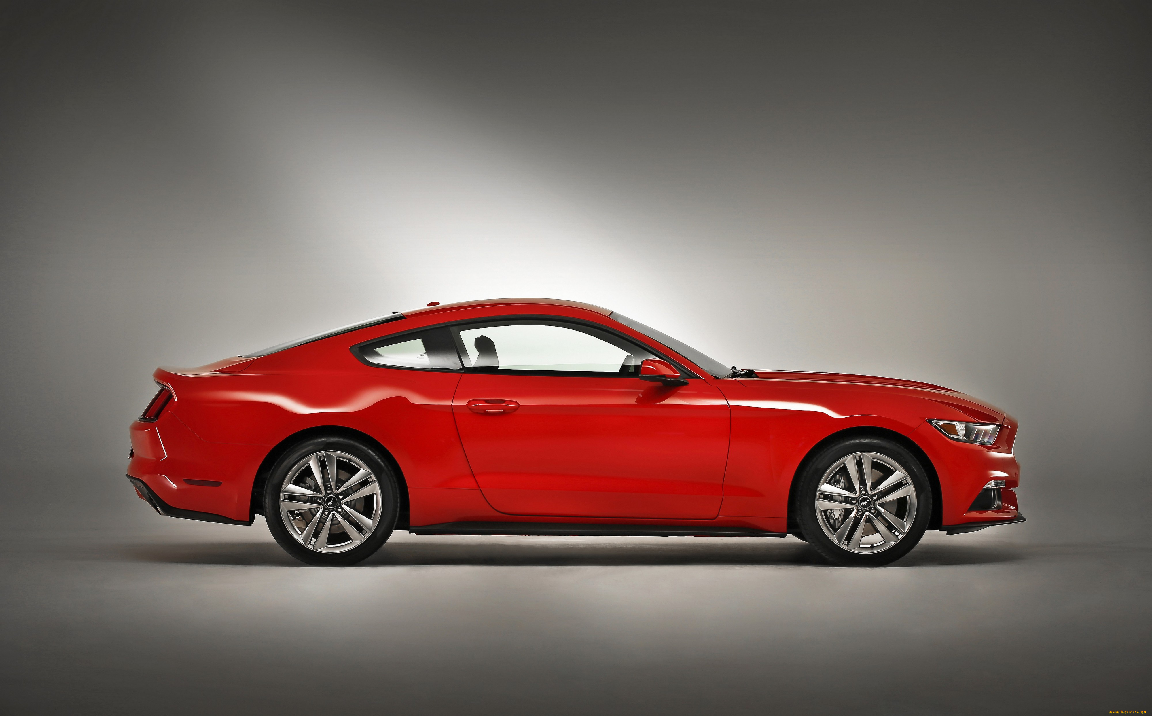 автомобили, mustang, ford, красный, 2015, г, fastback