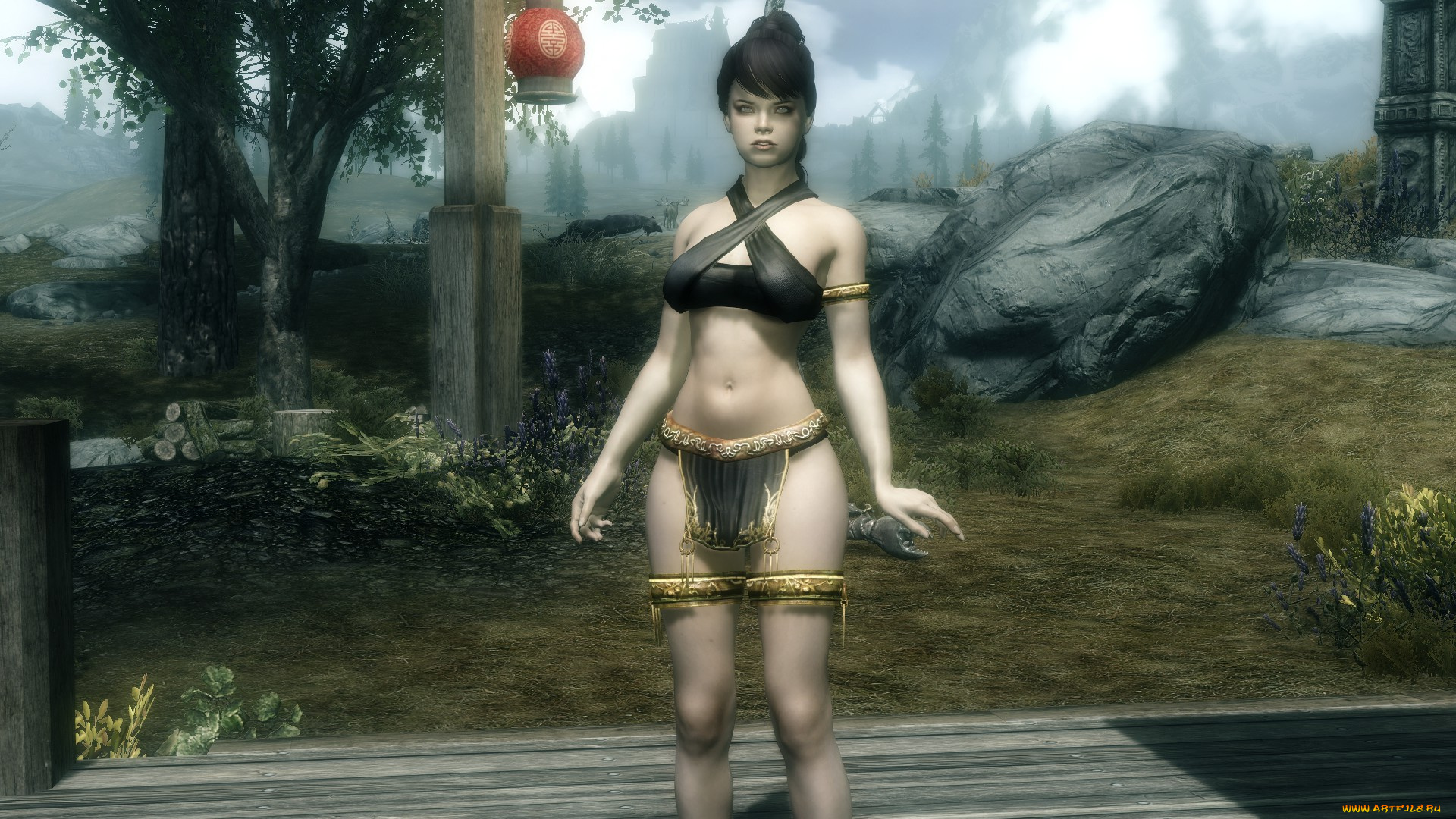 3д, графика, фантазия, , fantasy, фон, взгляд, девушка