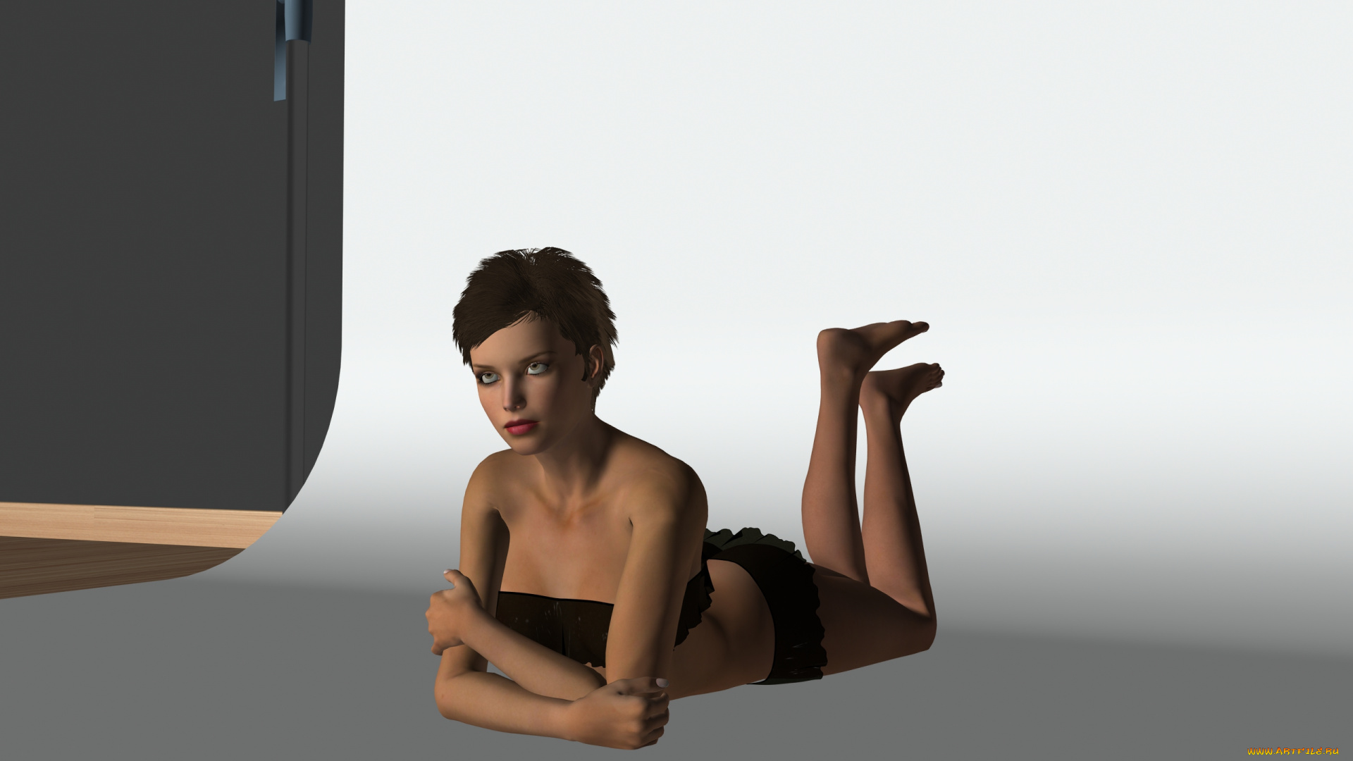 3д, графика, люди, , people, девушка, взгляд, фон